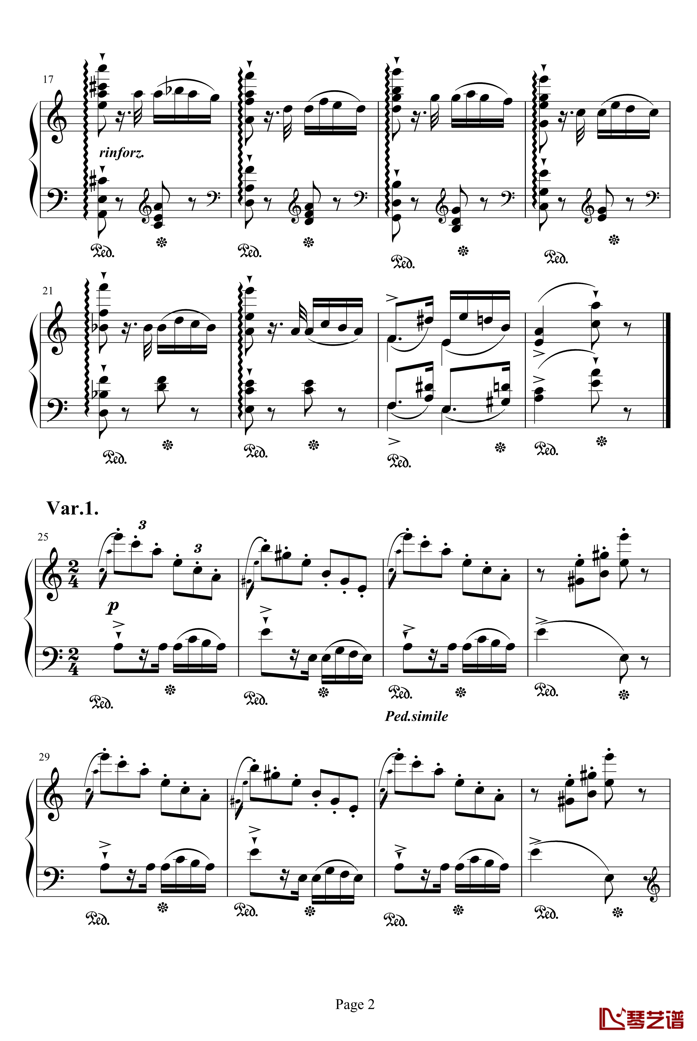 帕格尼尼练习曲钢琴谱-李斯特2