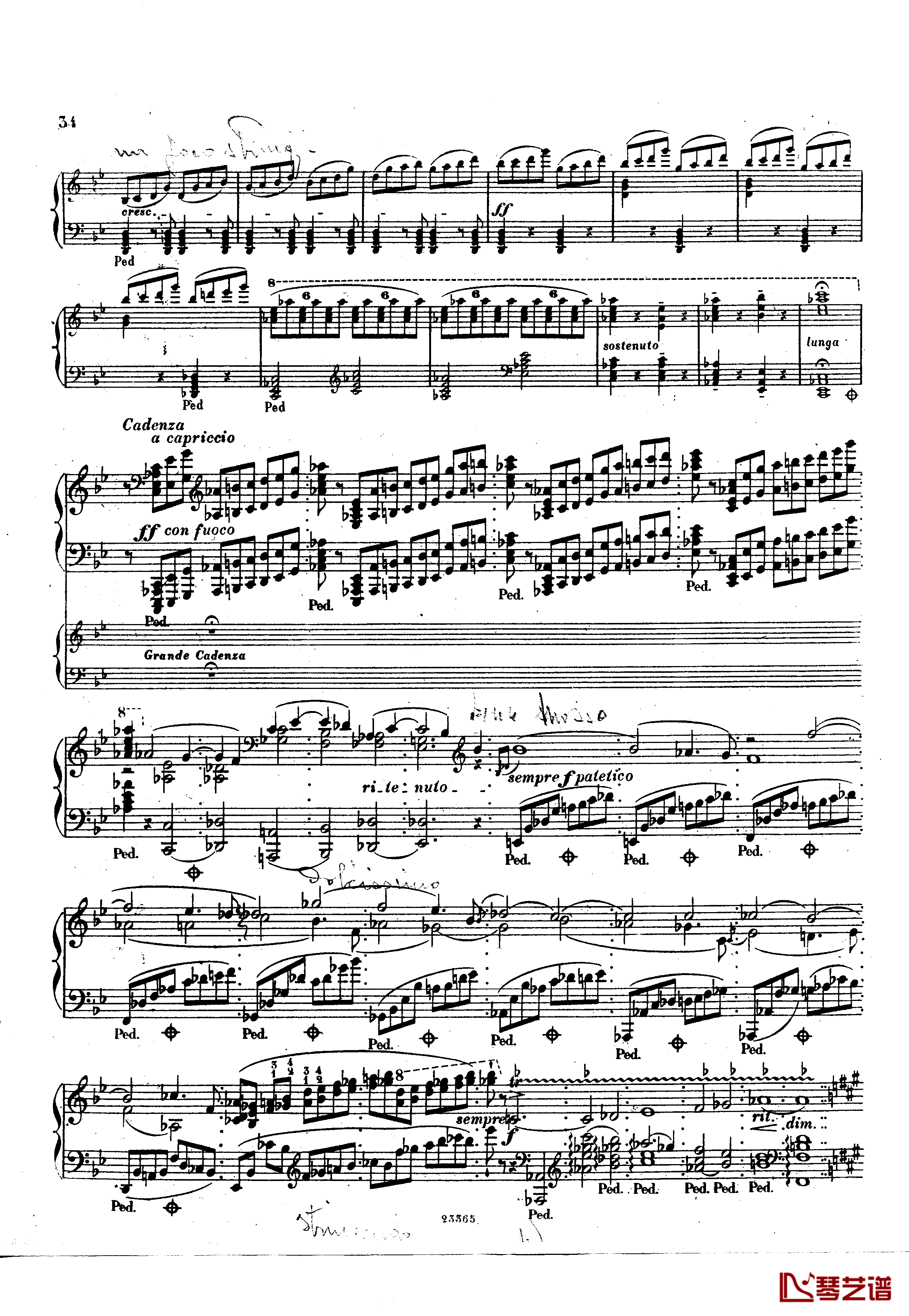 g小调钢琴协奏曲  Op.15钢琴谱-斯甘巴蒂34