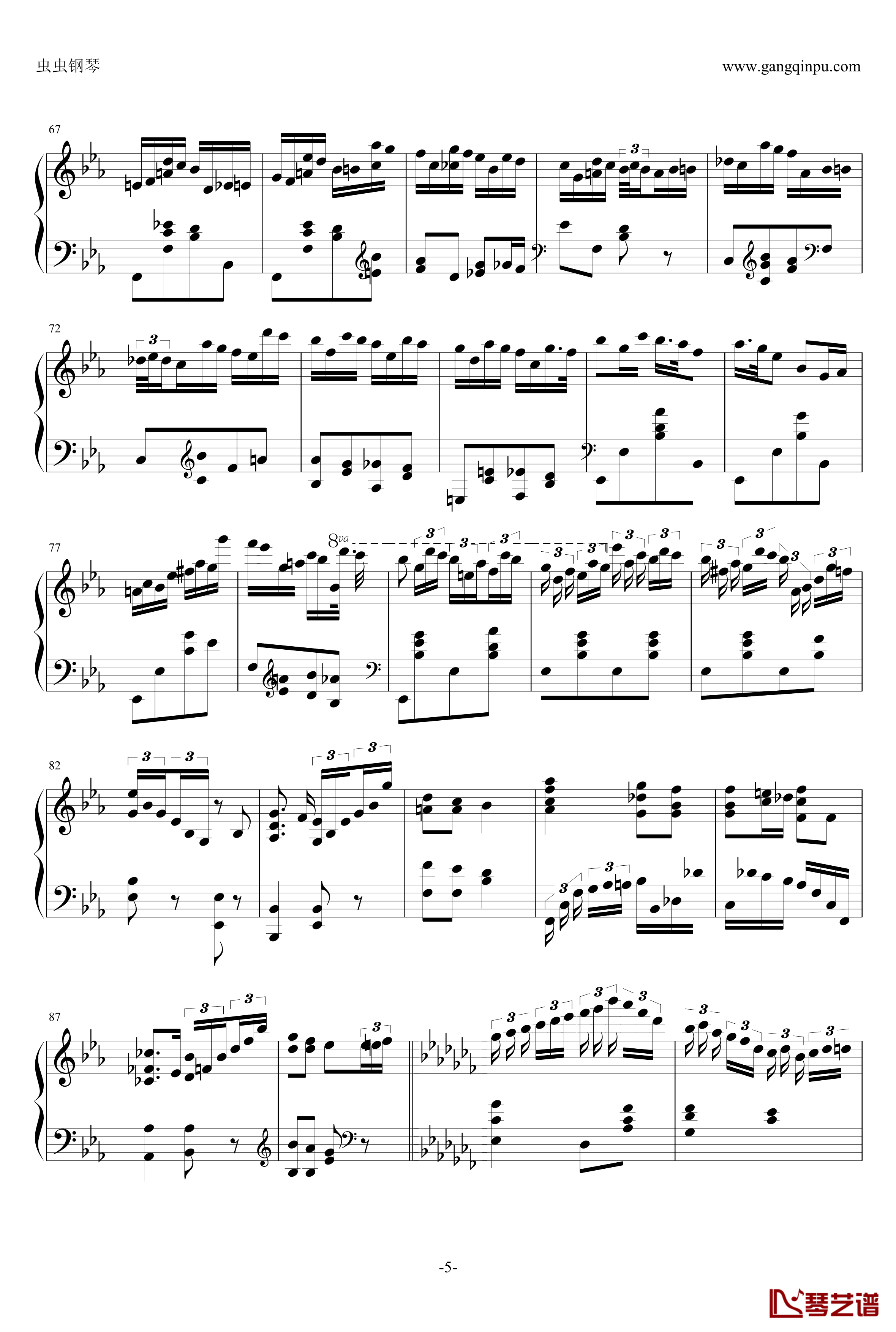 第三钢琴回旋曲Op.16钢琴谱-肖邦-chopin5
