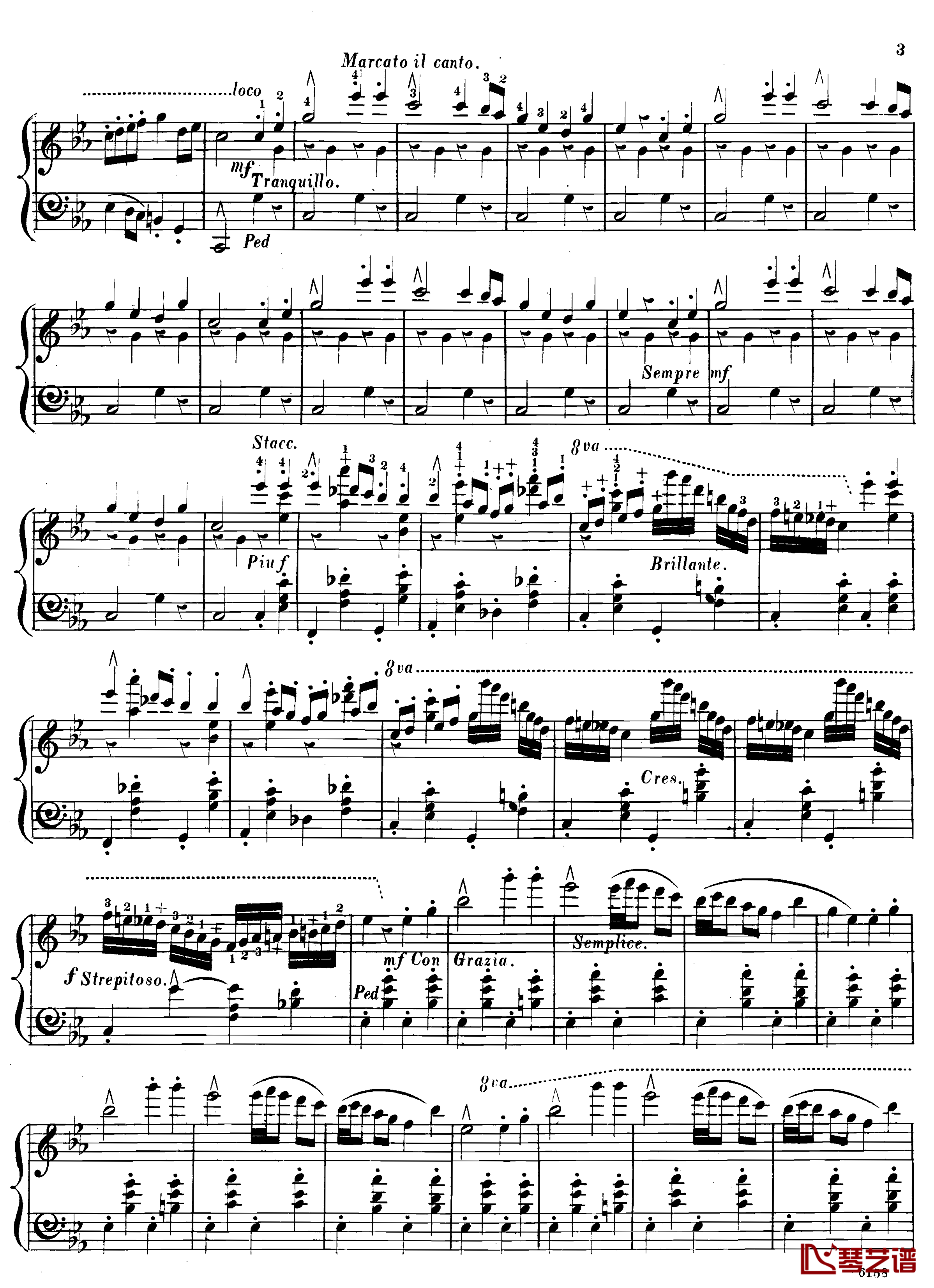 黑人香蕉舞Op.5钢琴谱-戈特沙尔克3