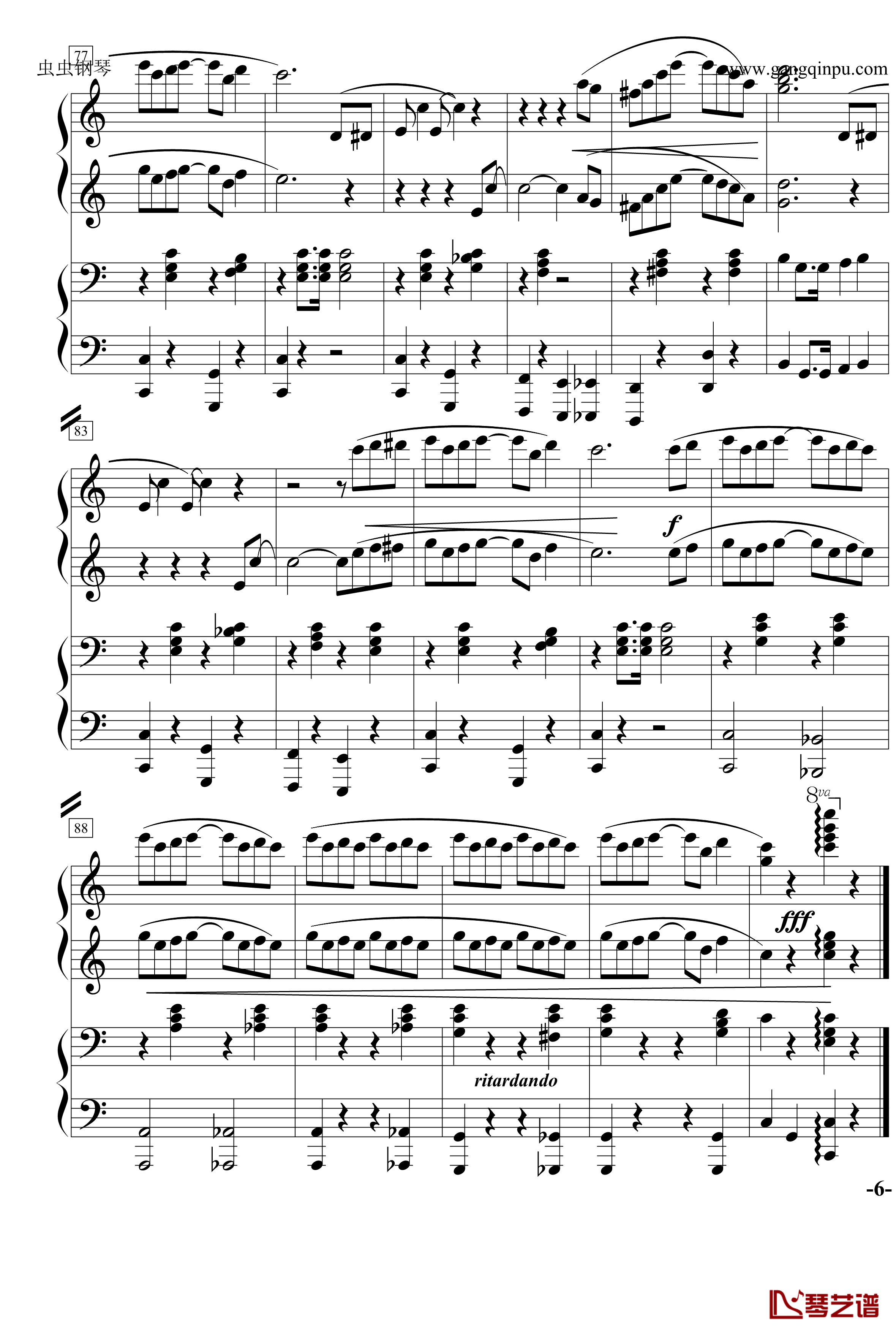 The Entertainer钢琴谱-四手联弹-Scott Joplin6