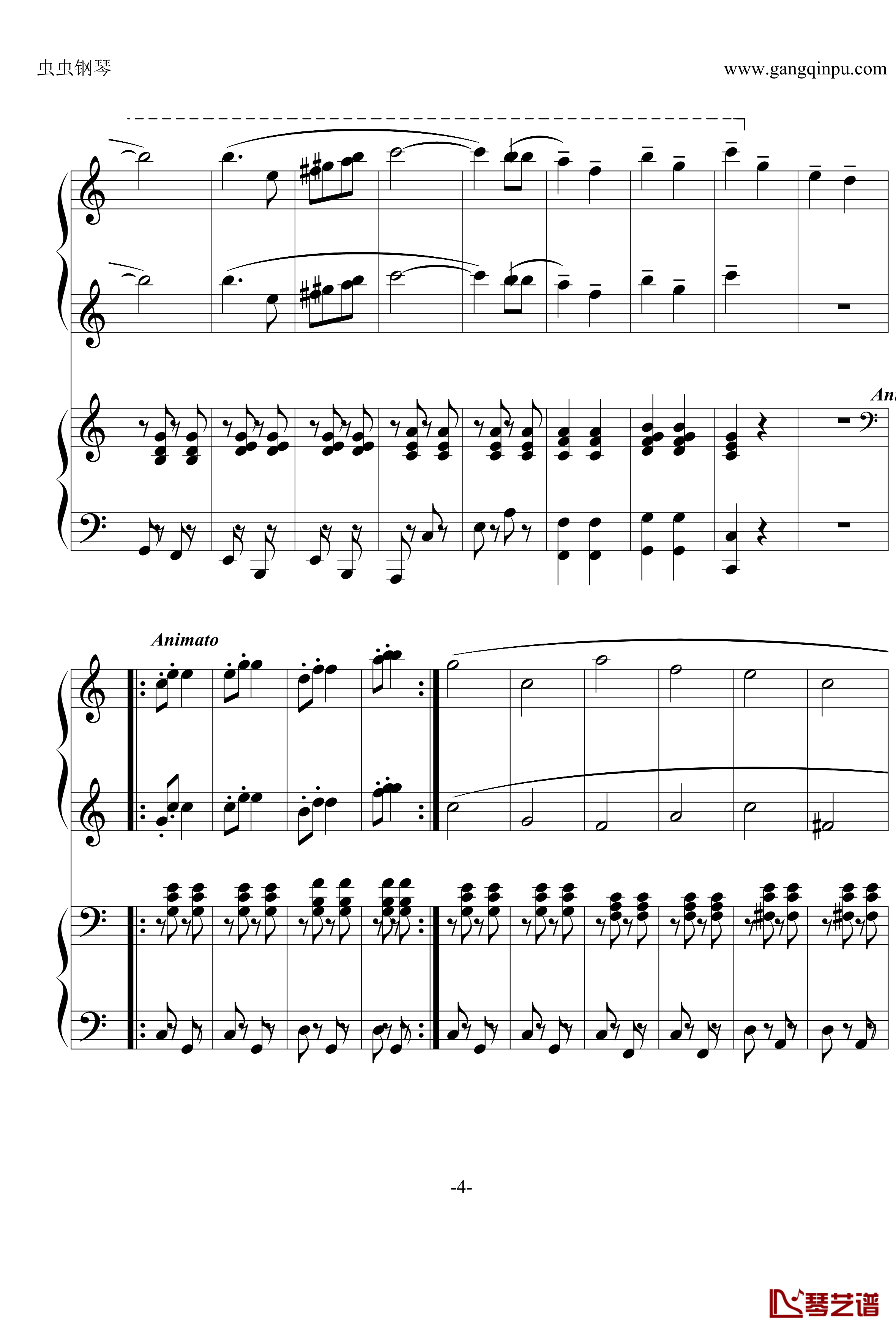 DO RE MI钢琴谱-四手联弹-音乐之声4