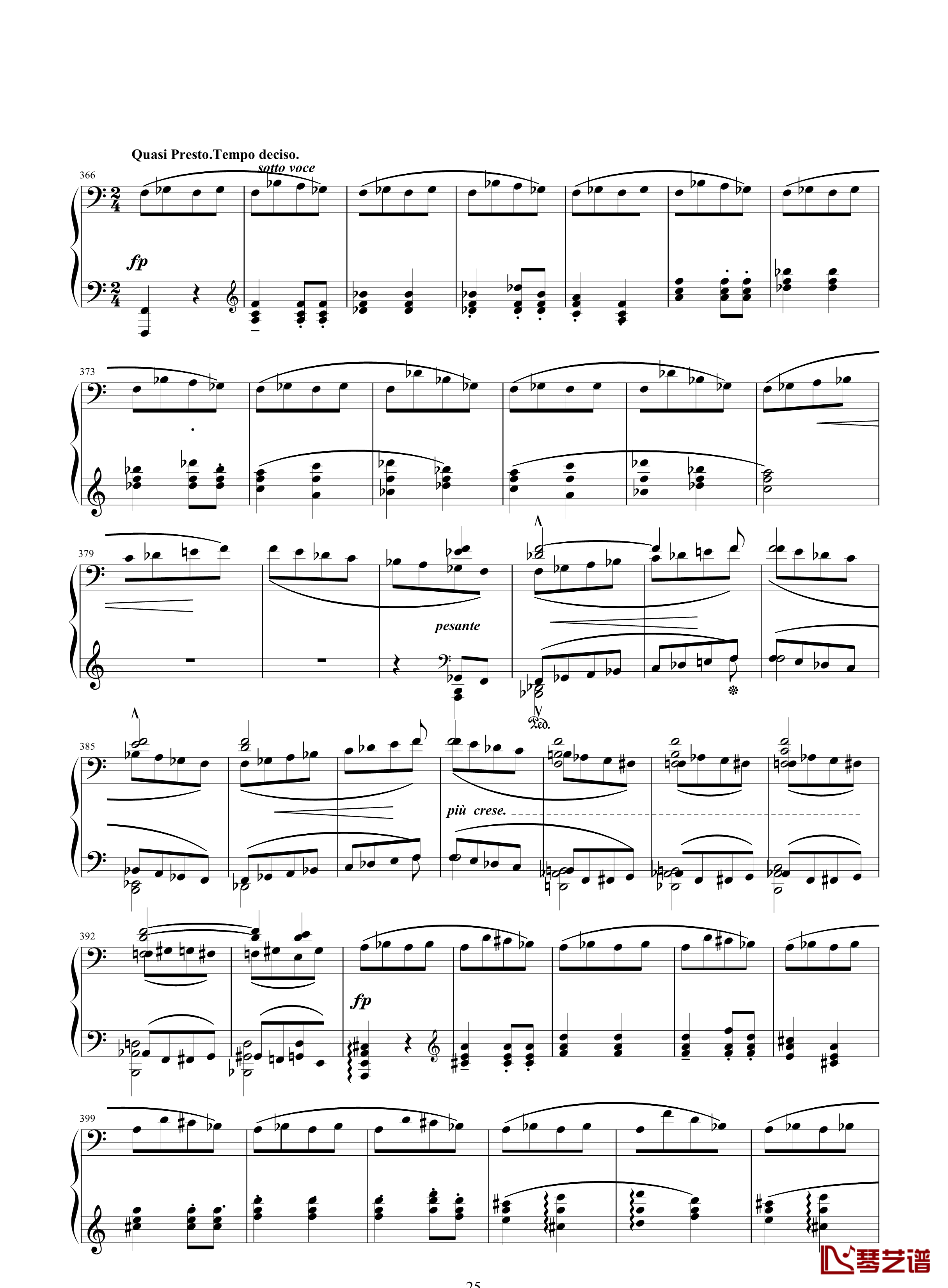 唐璜的回忆钢琴谱-34页全谱-李斯特25
