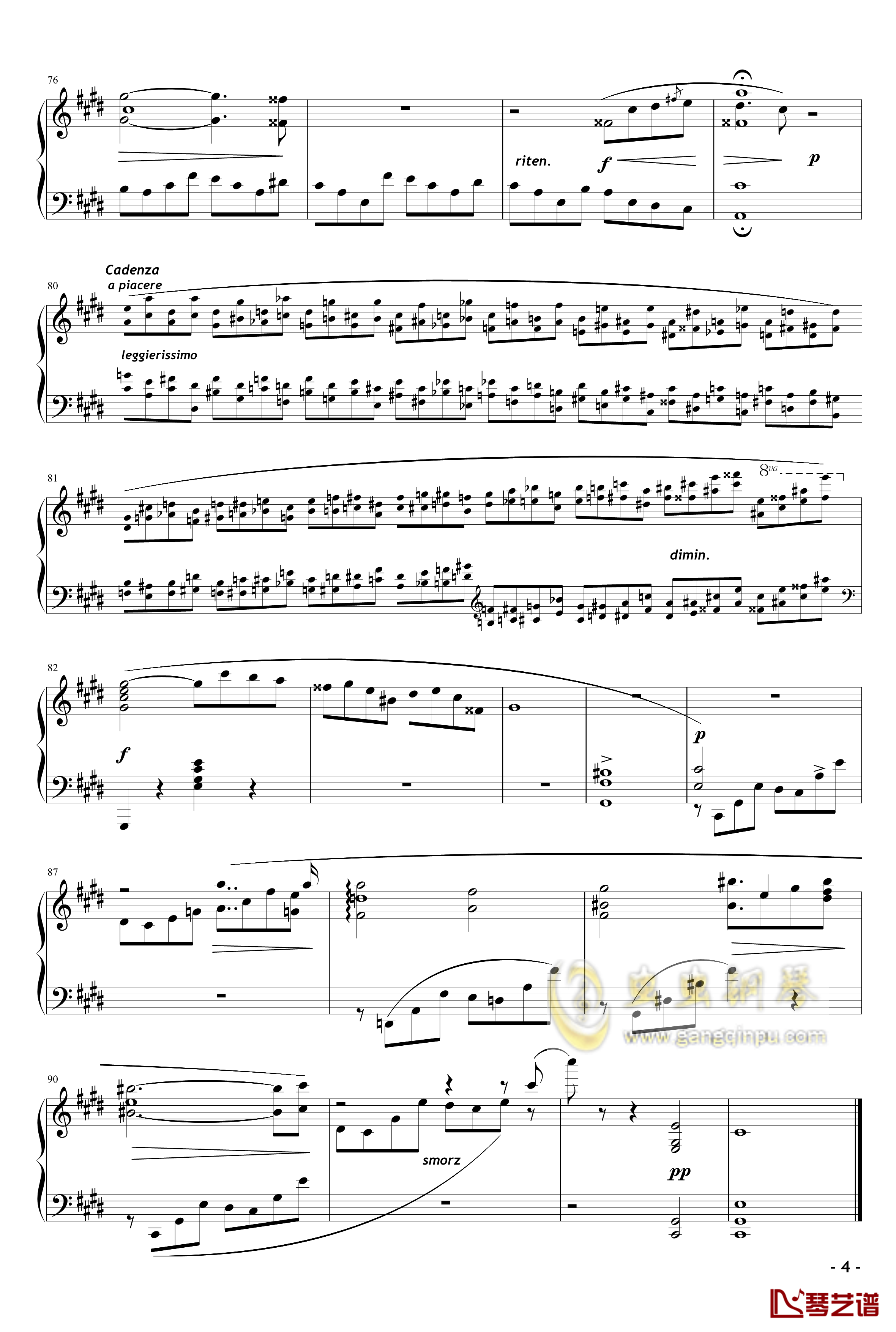 升c小调前奏曲 Op.45钢琴谱-雨田版-肖邦-chopin4