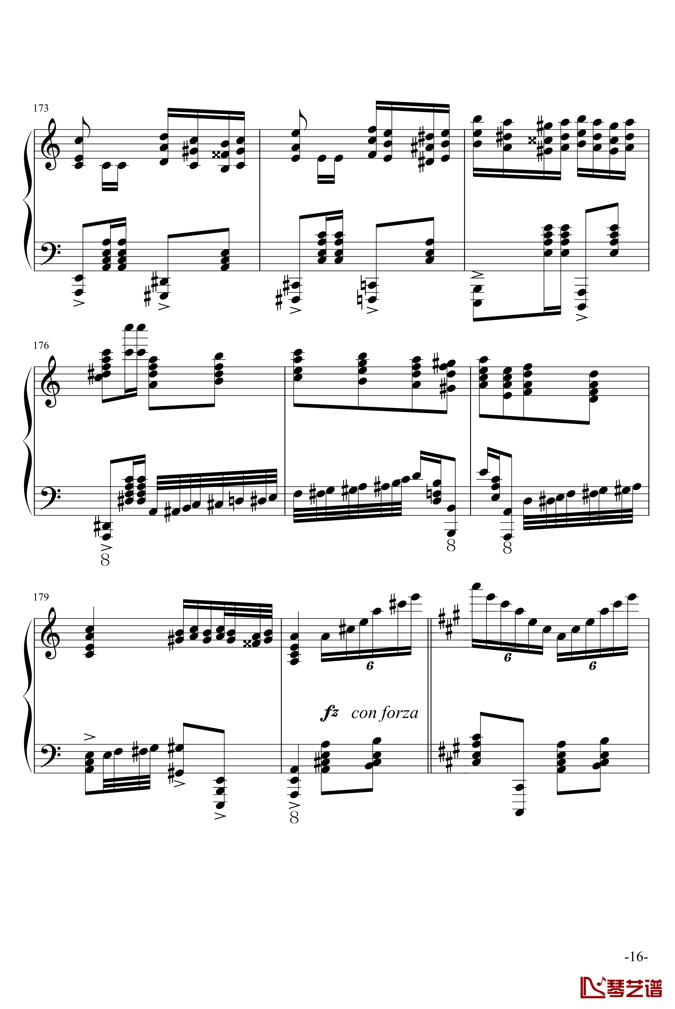 玩命版土耳其进行曲钢琴谱-莫扎特16