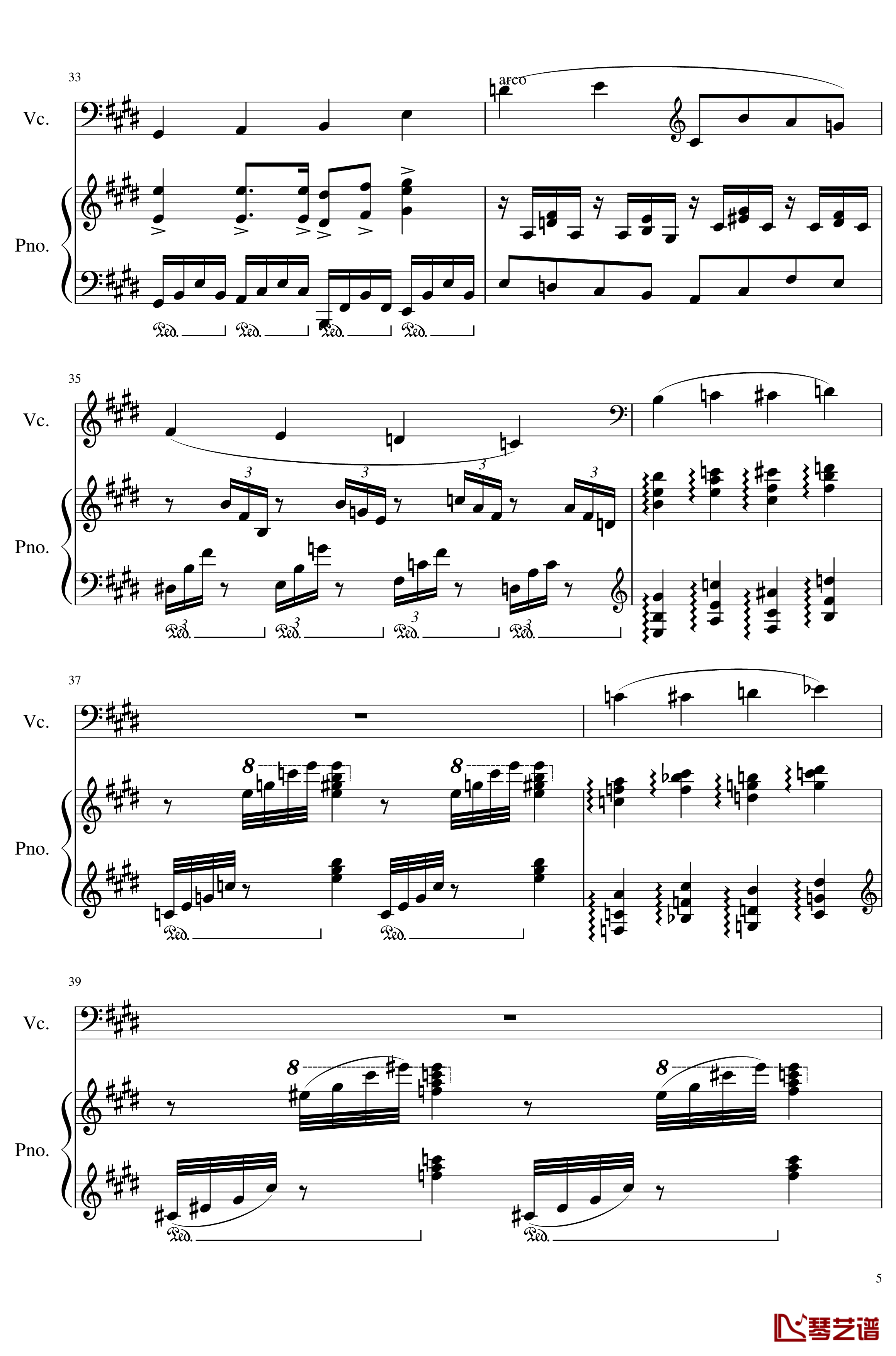 Summer Capriccio, Op.88钢琴谱-夏日随想曲-一个球5
