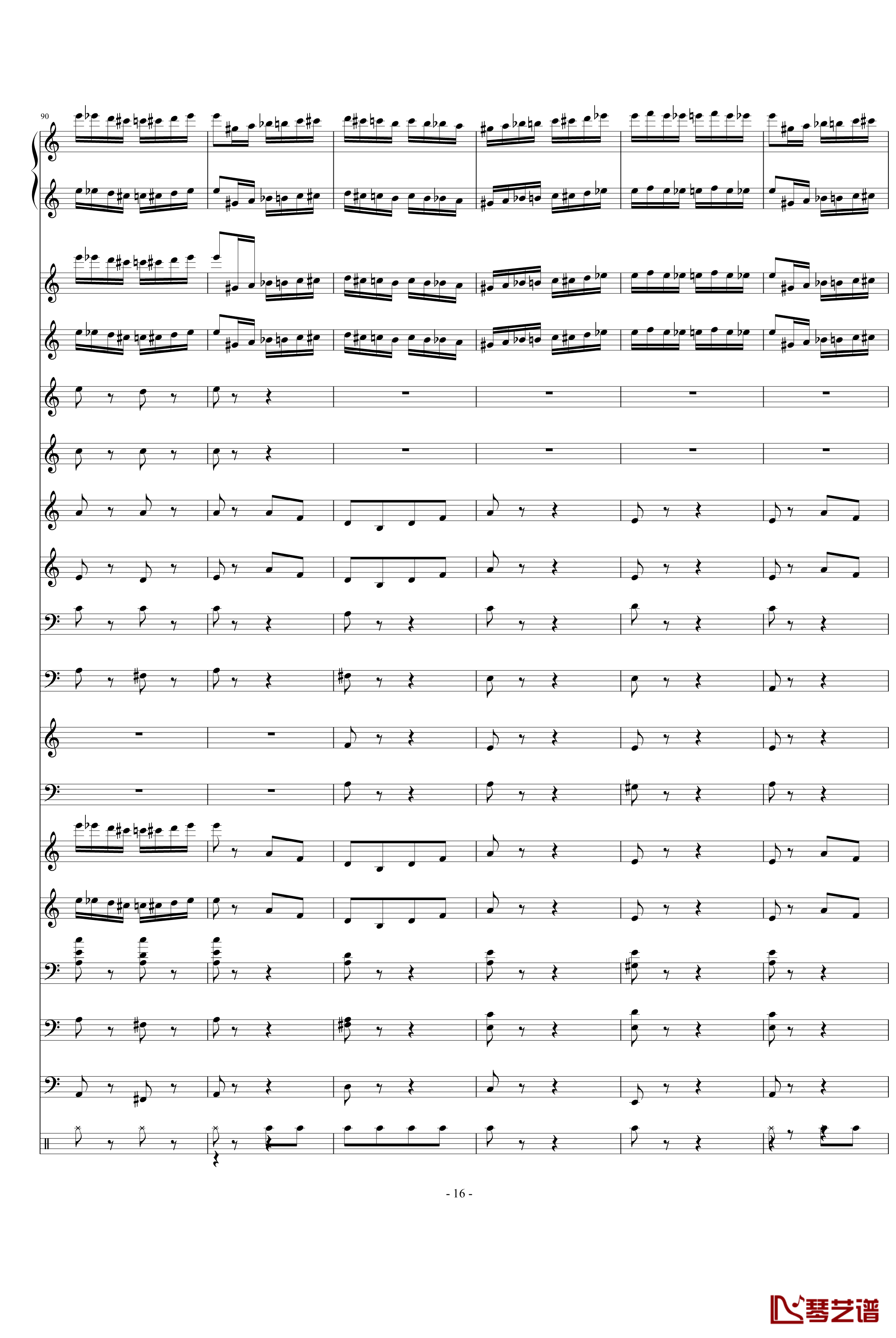 野蜂飞舞钢琴谱-Charm2版-里姆斯基-柯萨科夫16