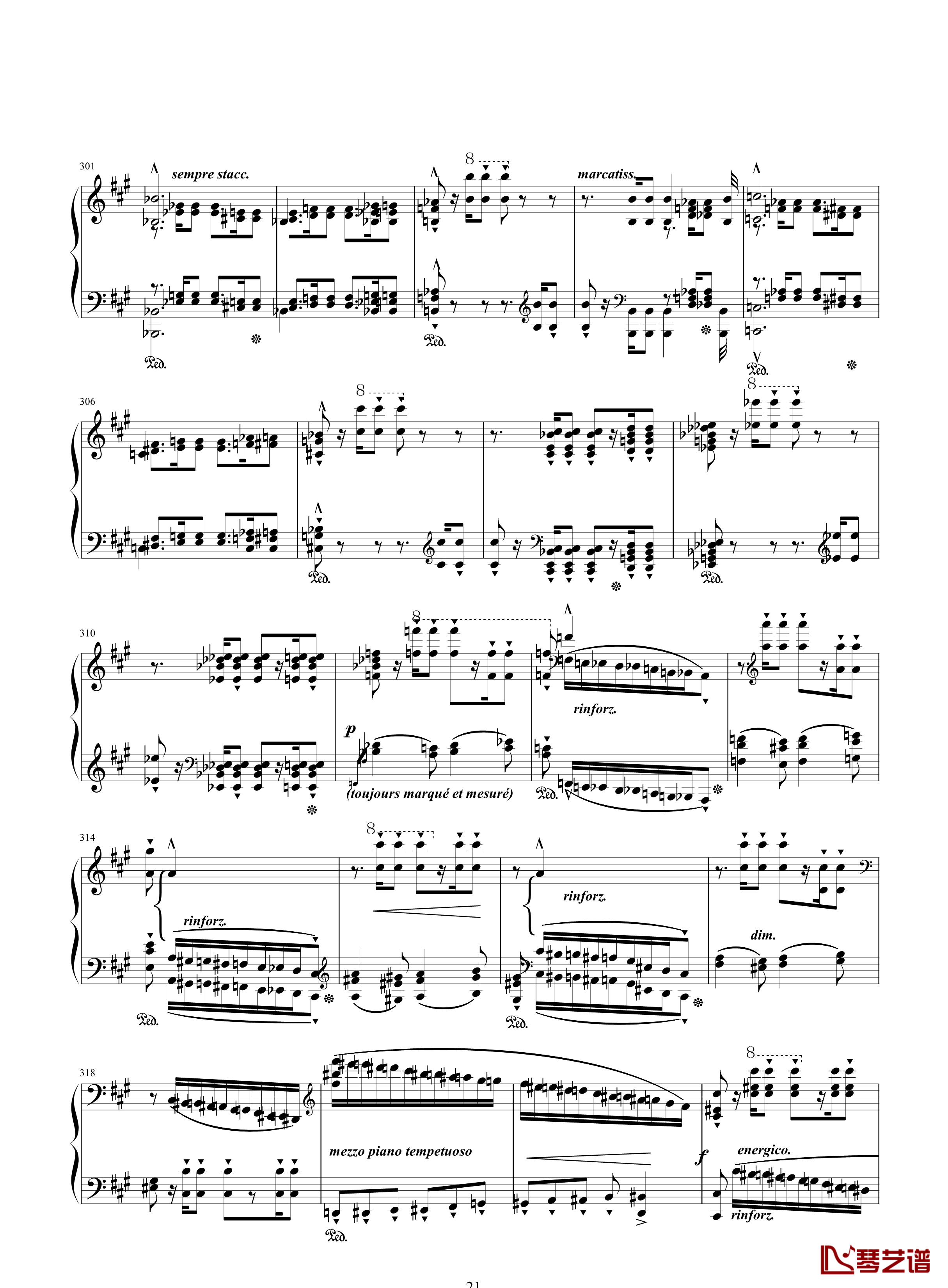 唐璜的回忆钢琴谱-34页全谱-李斯特21