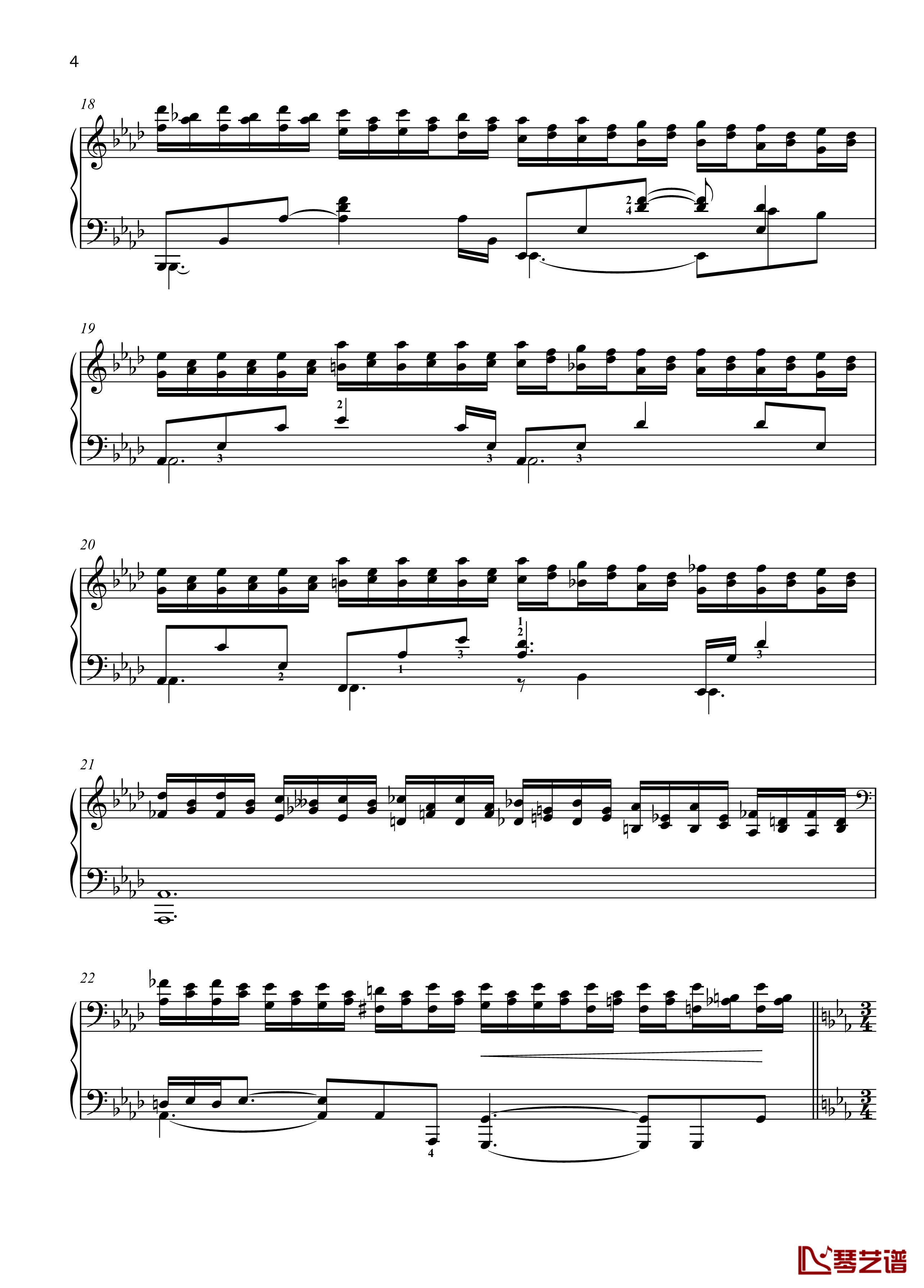 No. 2. Dream. Moderato钢琴谱-带指法- 八首音乐会练习曲 Eight Concert ?tudes Op 40 -爵士-尼古拉·凯帕斯汀4