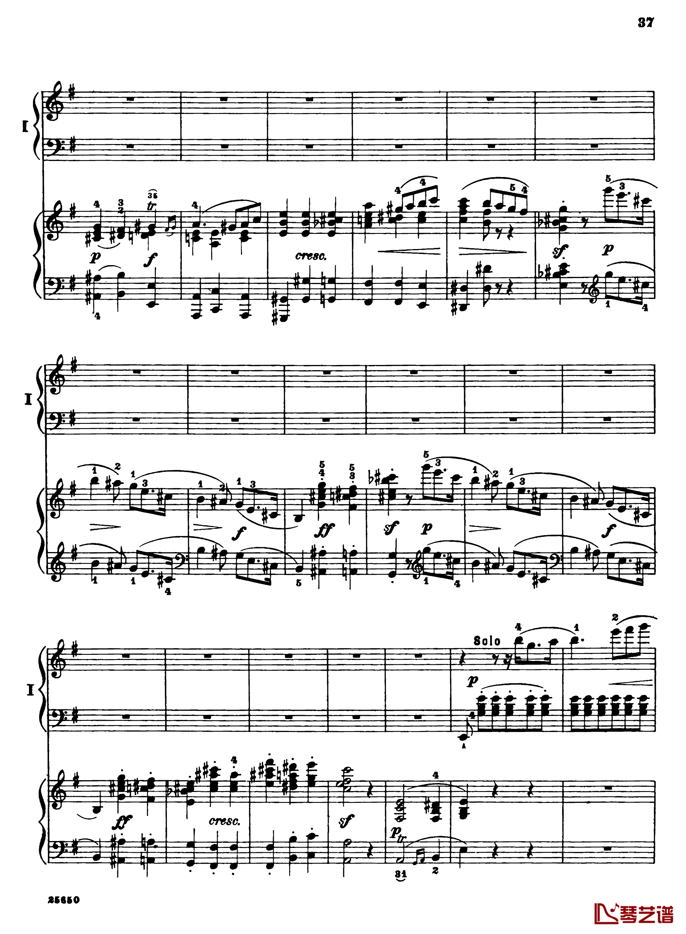 肖邦第一钢琴协奏曲钢琴谱-肖邦39