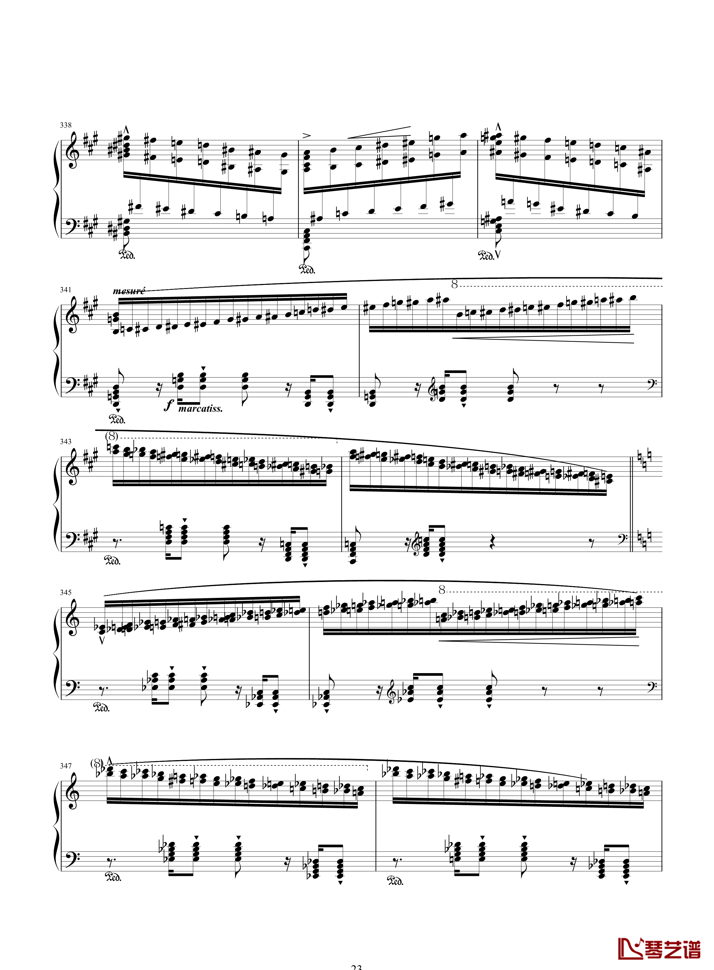 唐璜的回忆钢琴谱-34页全谱-李斯特23