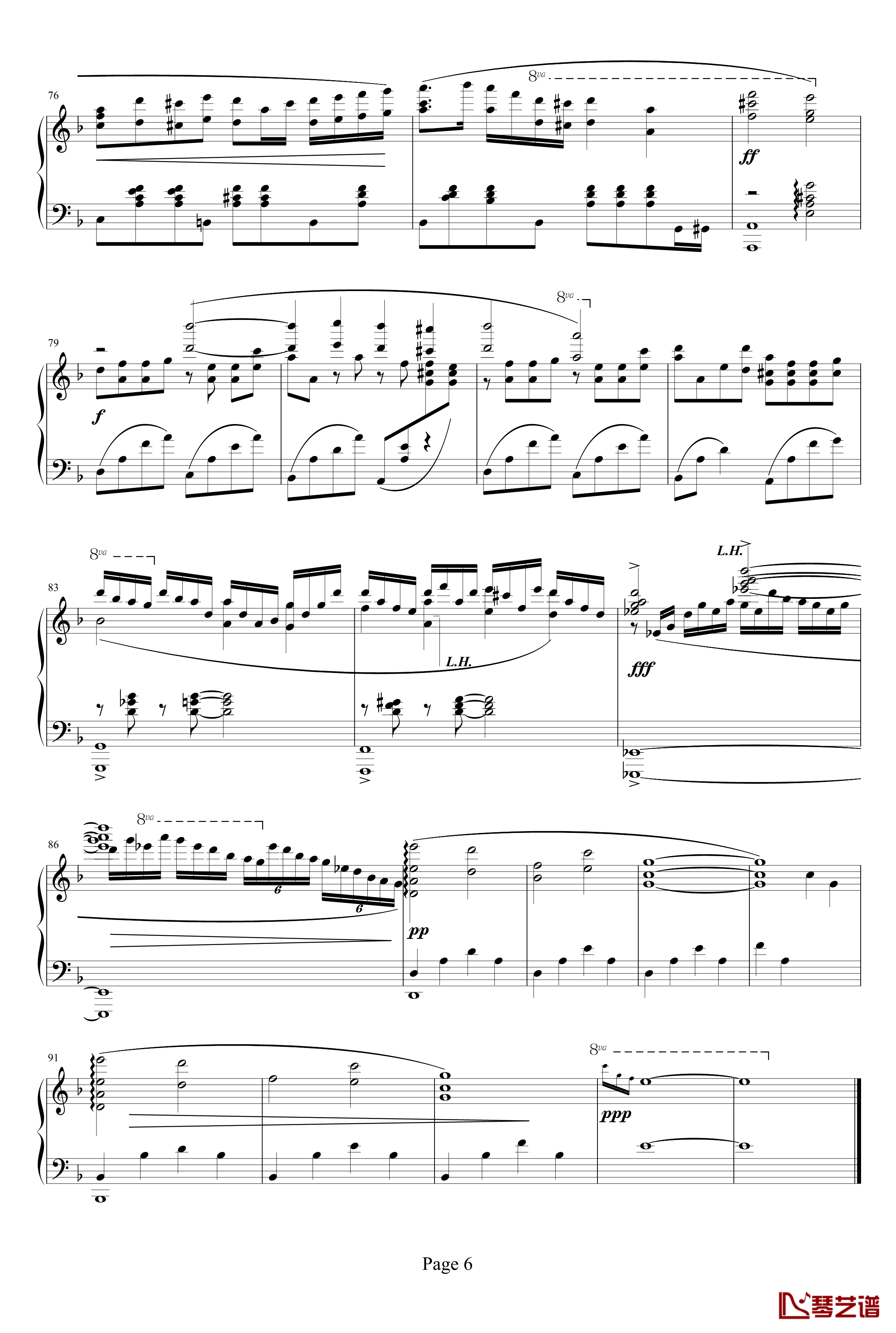 Myosotis钢琴谱-Deemo6