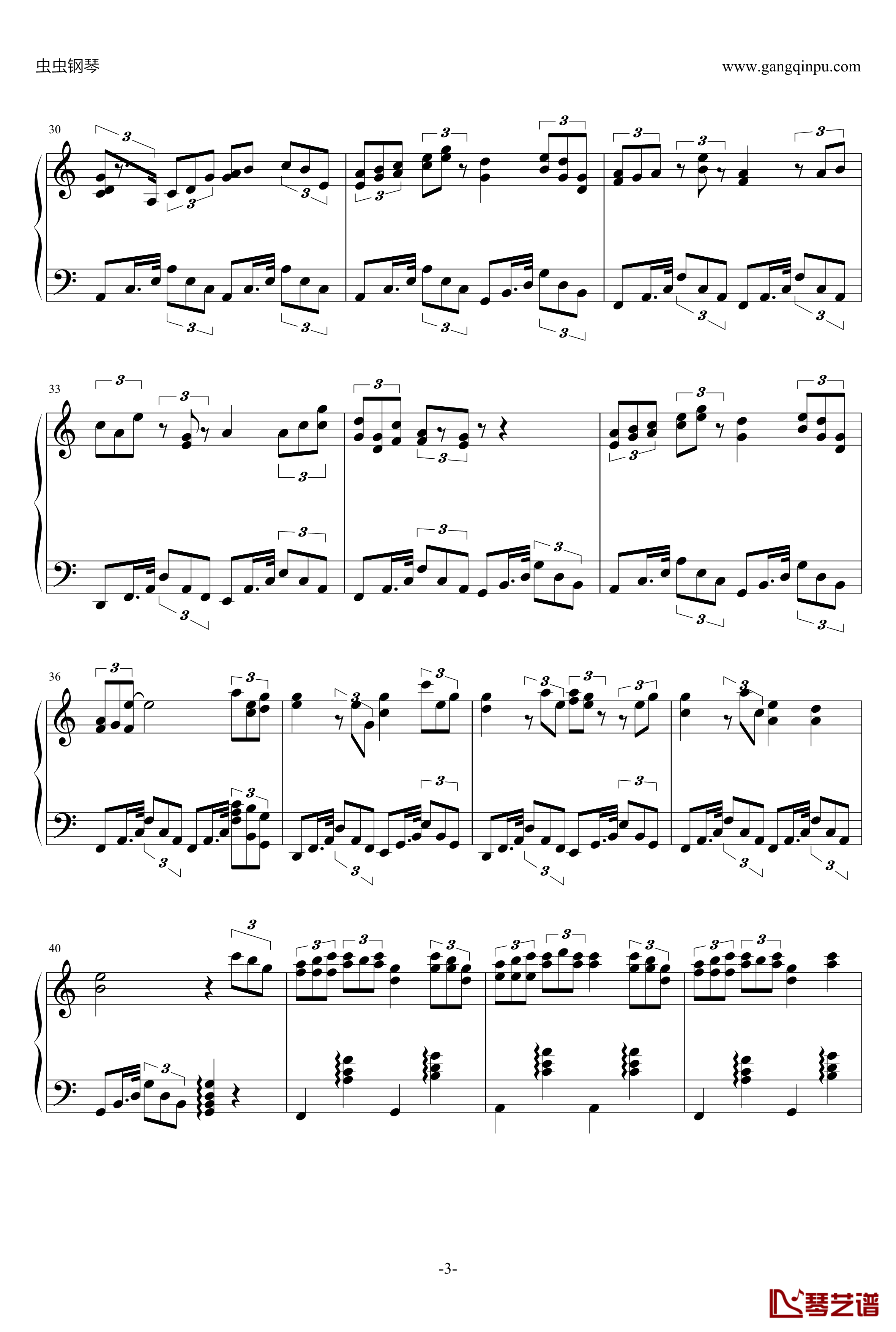 Sternengeang钢琴谱-机动戦士ガンダムユニコーン OST4-机动战士3