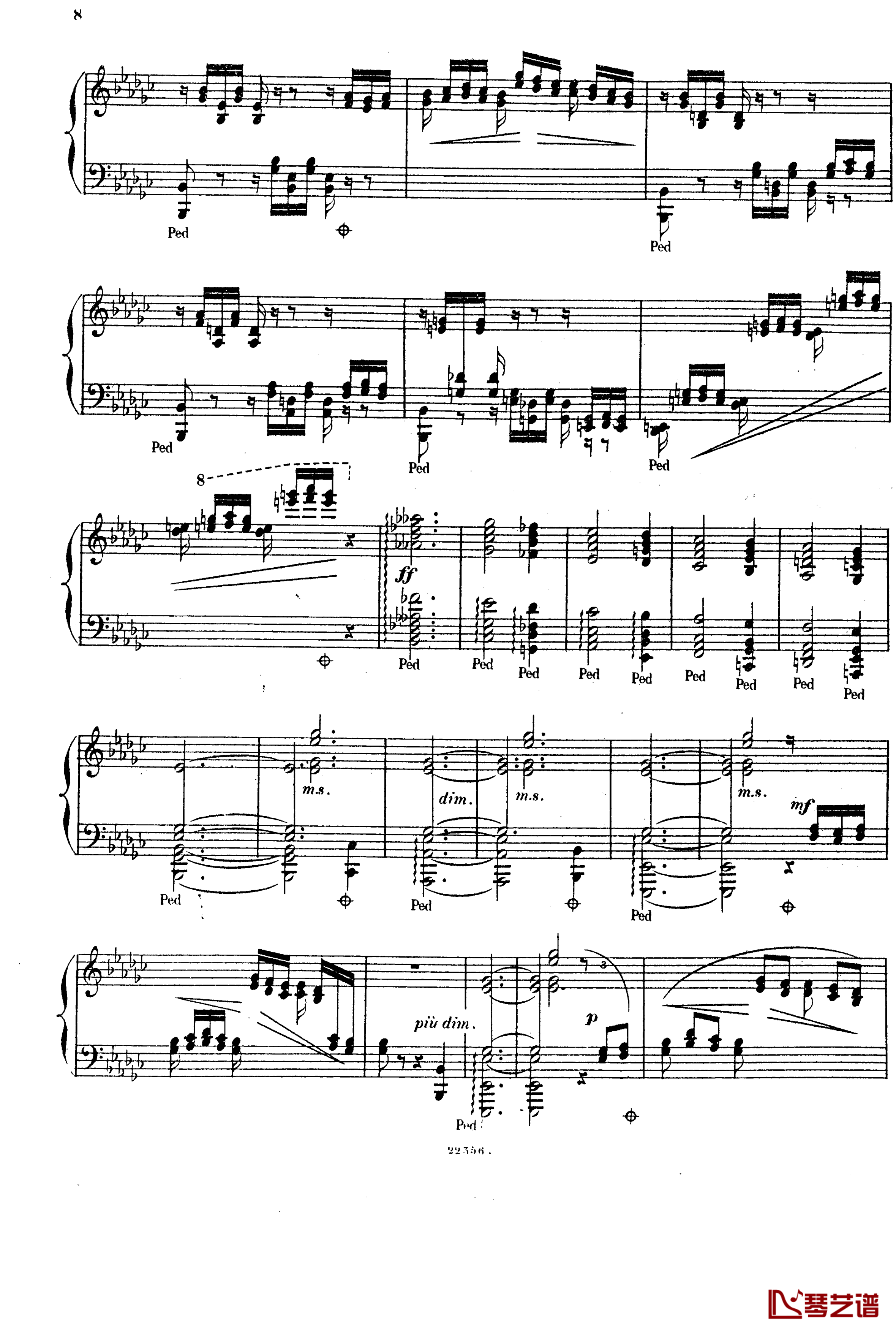  前奏曲与赋格 Op.6钢琴谱-斯甘巴蒂7