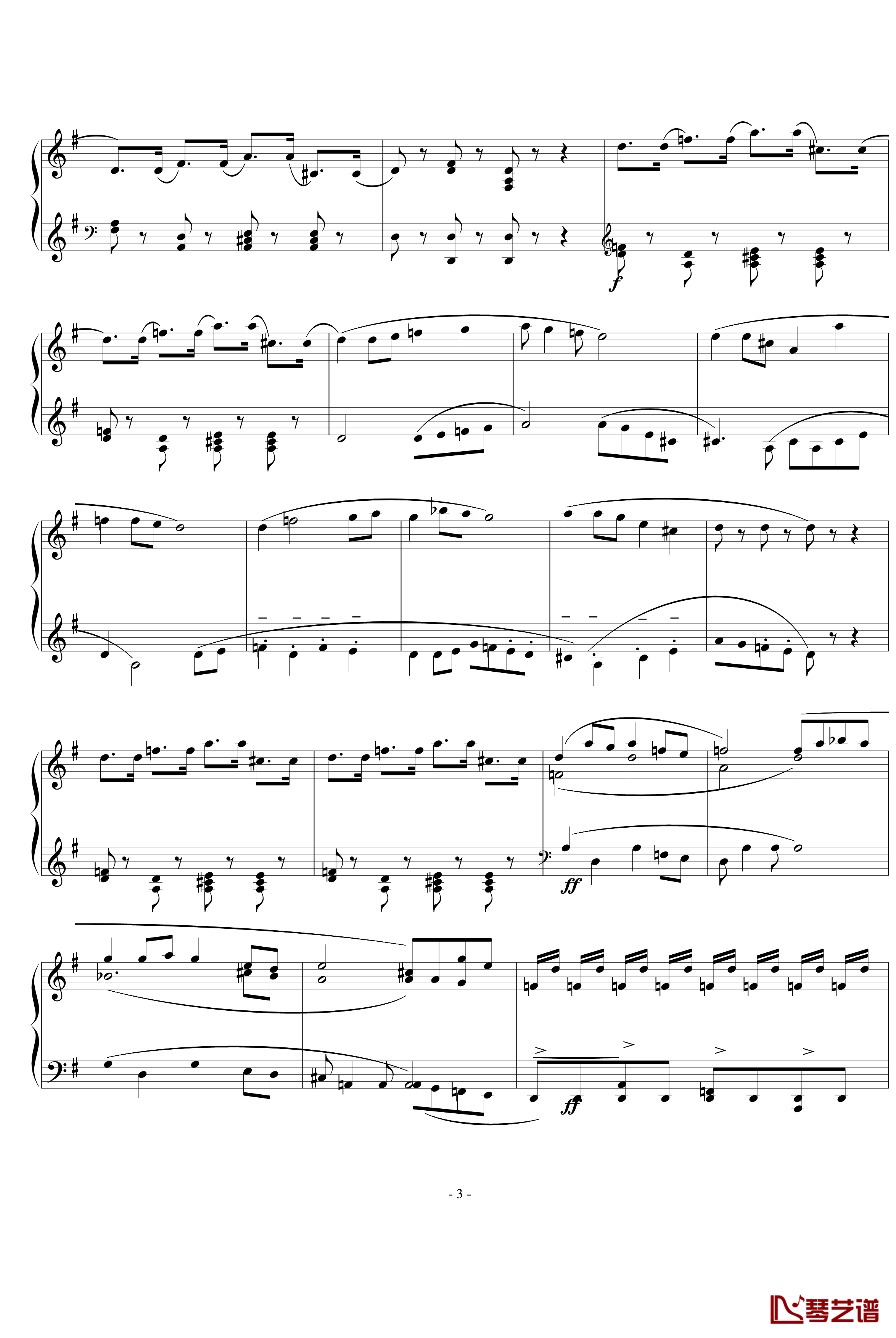 奏鸣曲钢琴谱-原创-abimusic3