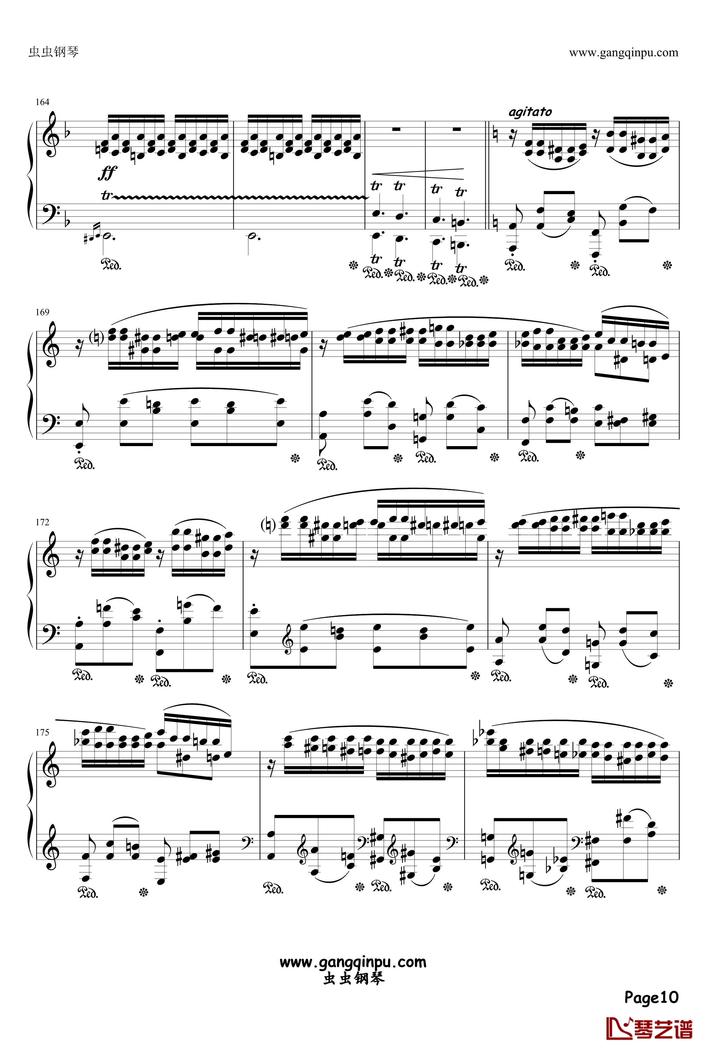 肖邦 - 第二号叙事曲 F大调钢琴谱-肖邦-chopin10