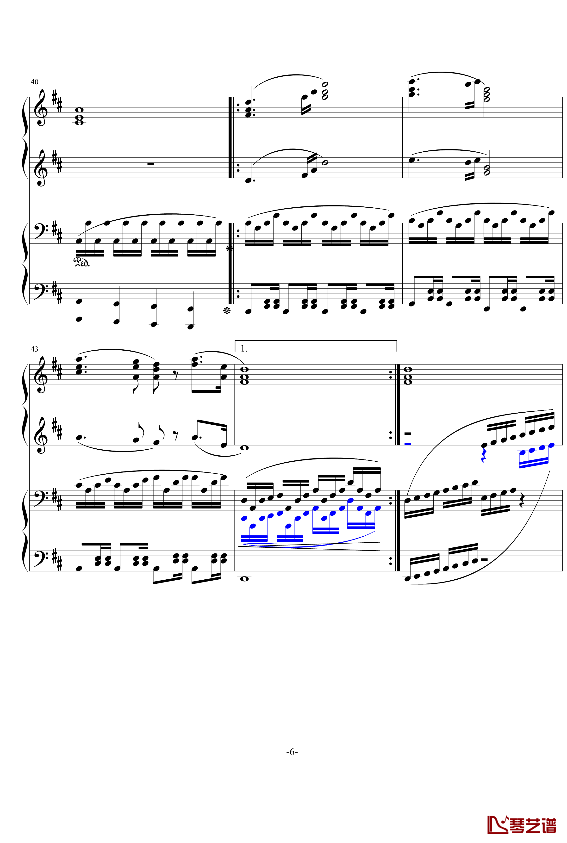 无题钢琴谱-军歌-北平乐师6