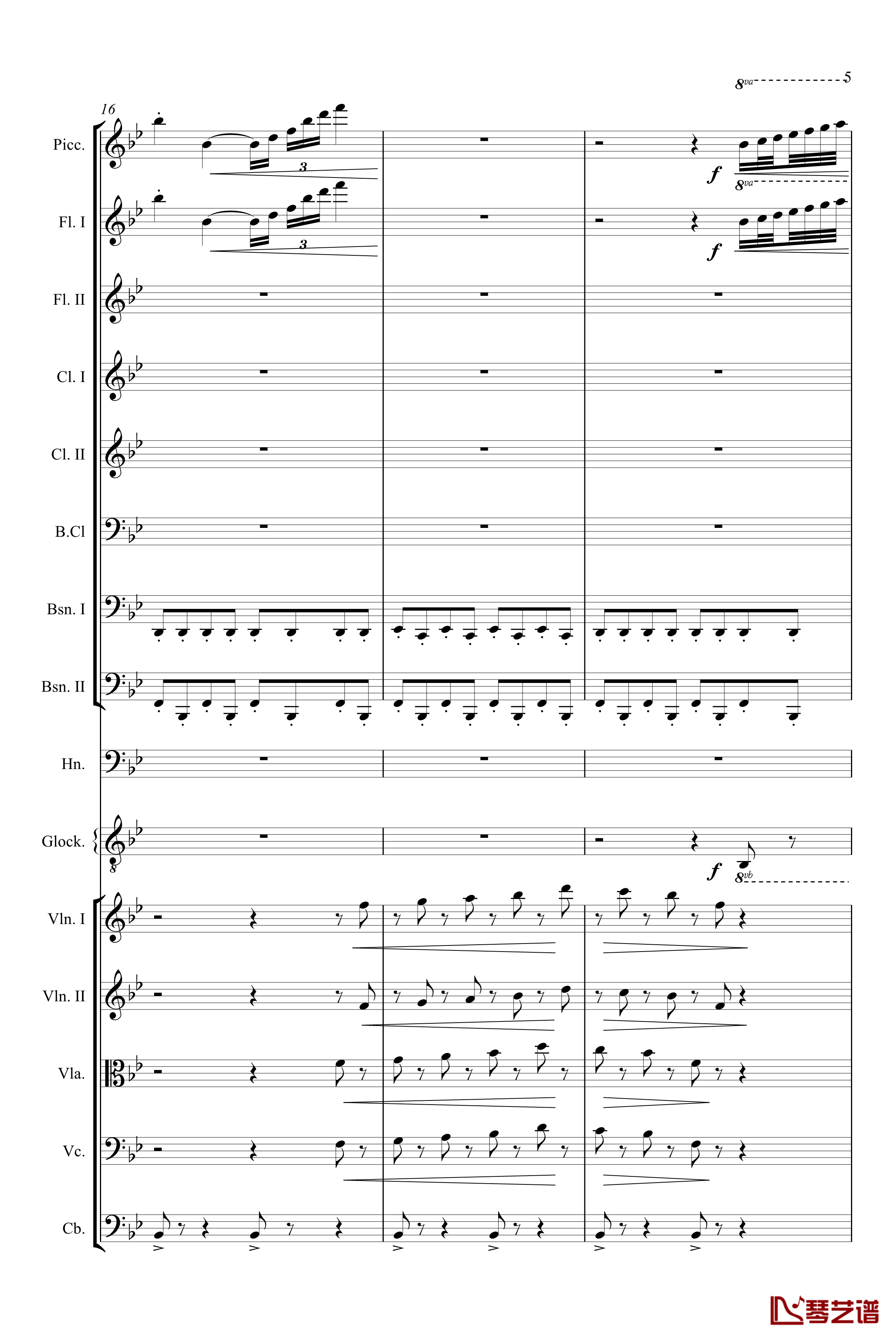 胡桃夹子组曲茶钢琴谱-柴科夫斯基-Peter Ilyich Tchaikovsky5