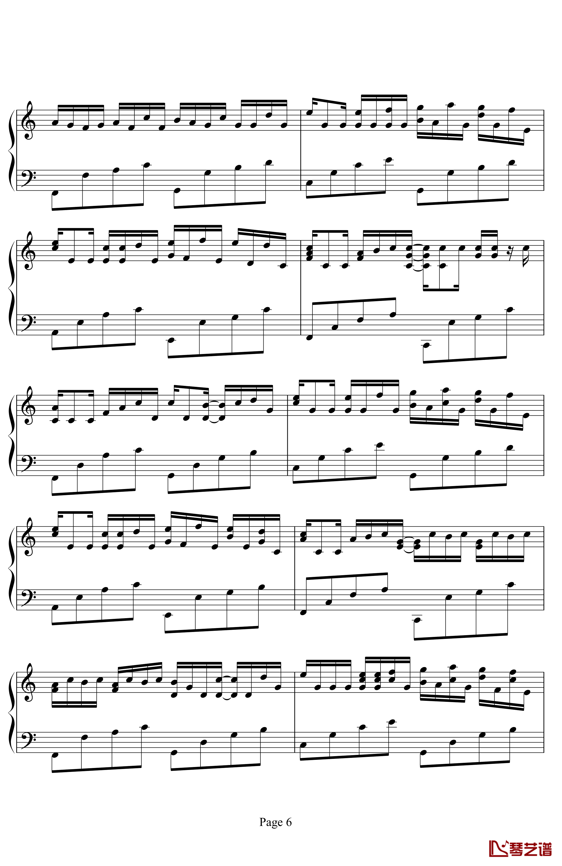 卡农钢琴谱-与原录音完全一致-George Winston6