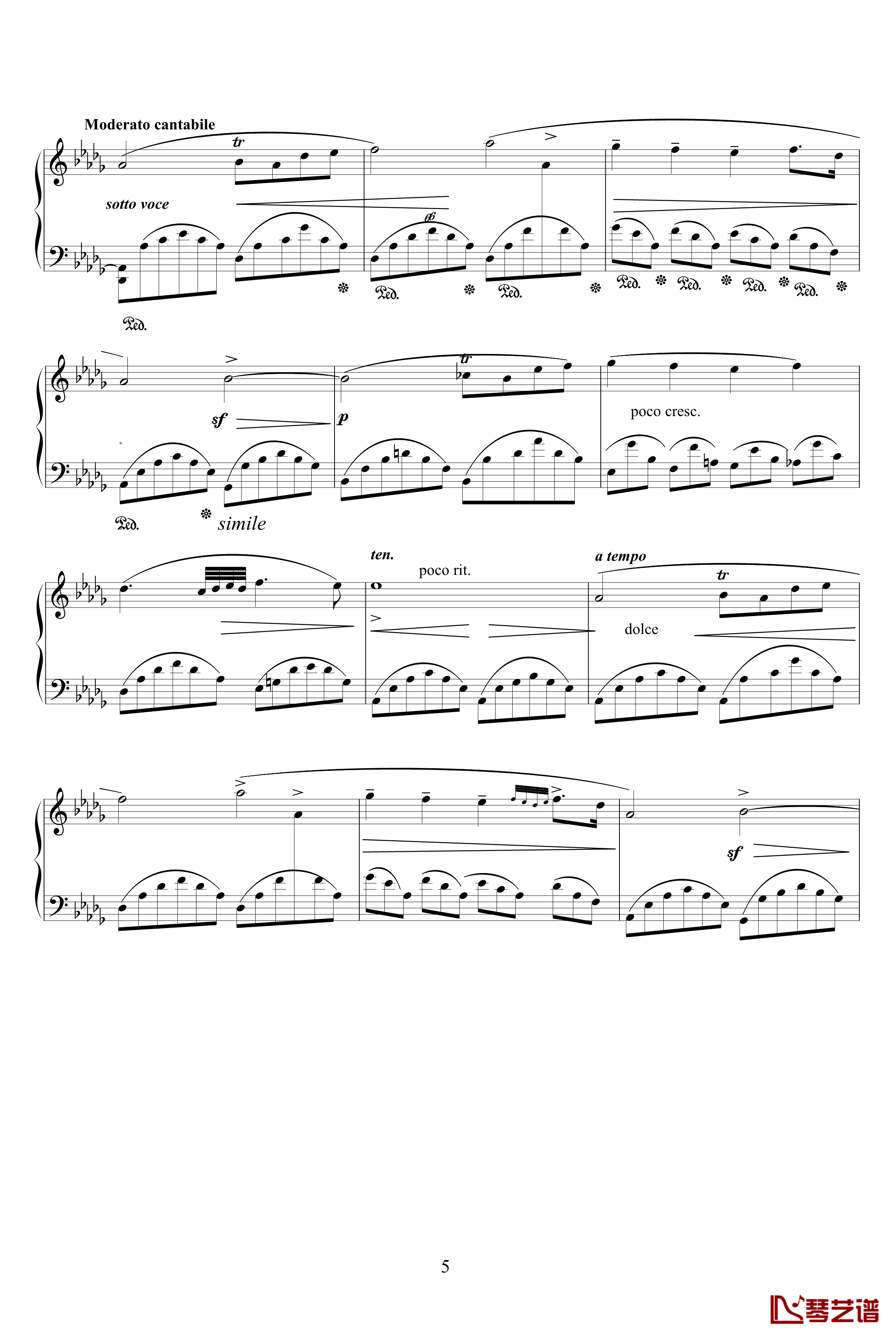 幻想即兴曲Op.66钢琴谱-肖邦-chopin5
