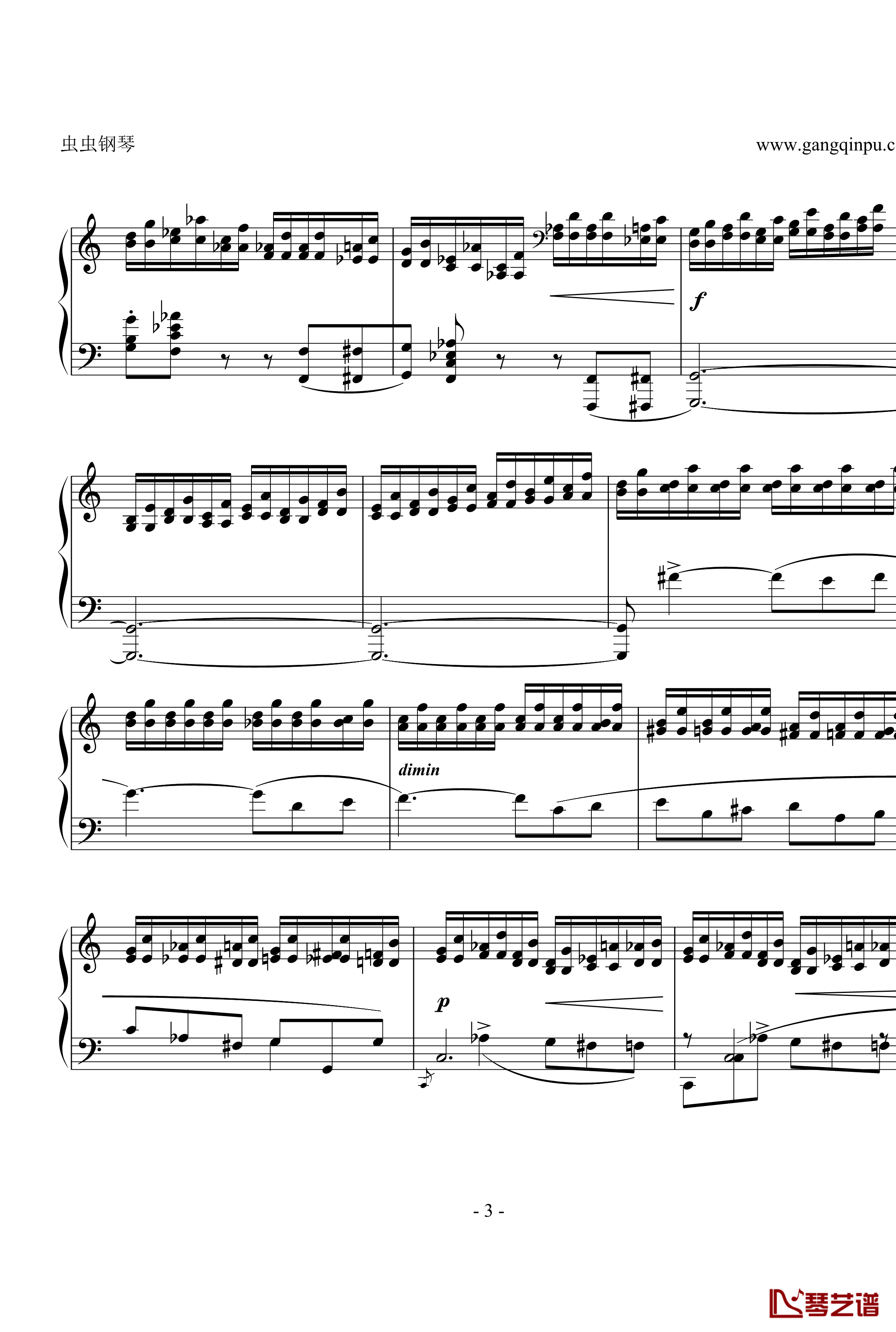 Etude OP.10 No.7钢琴谱-肖邦练习曲-chopin3