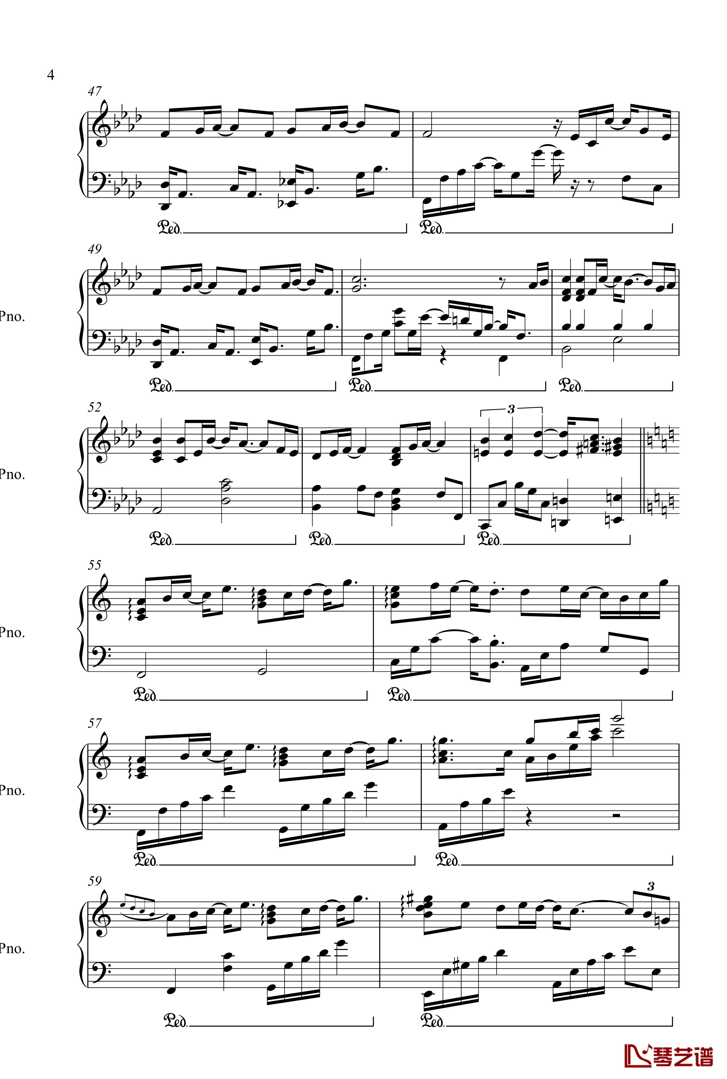 泪的声音钢琴谱-V.K4