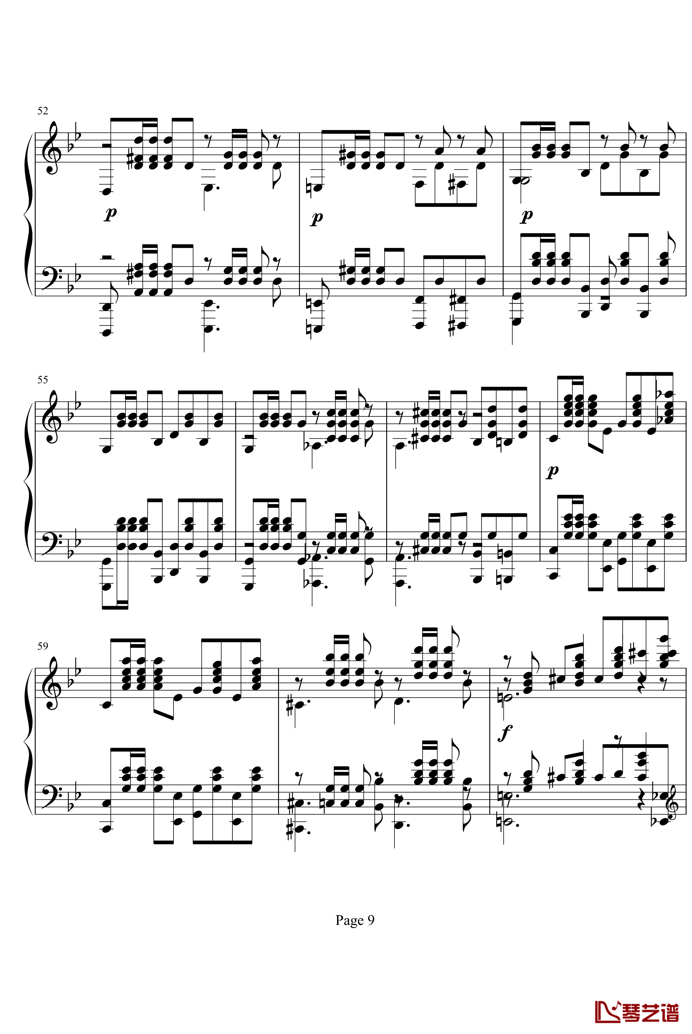  G小调前奏曲.op.23 No.5钢琴谱-拉赫马尼若夫-Rachmaninoff9