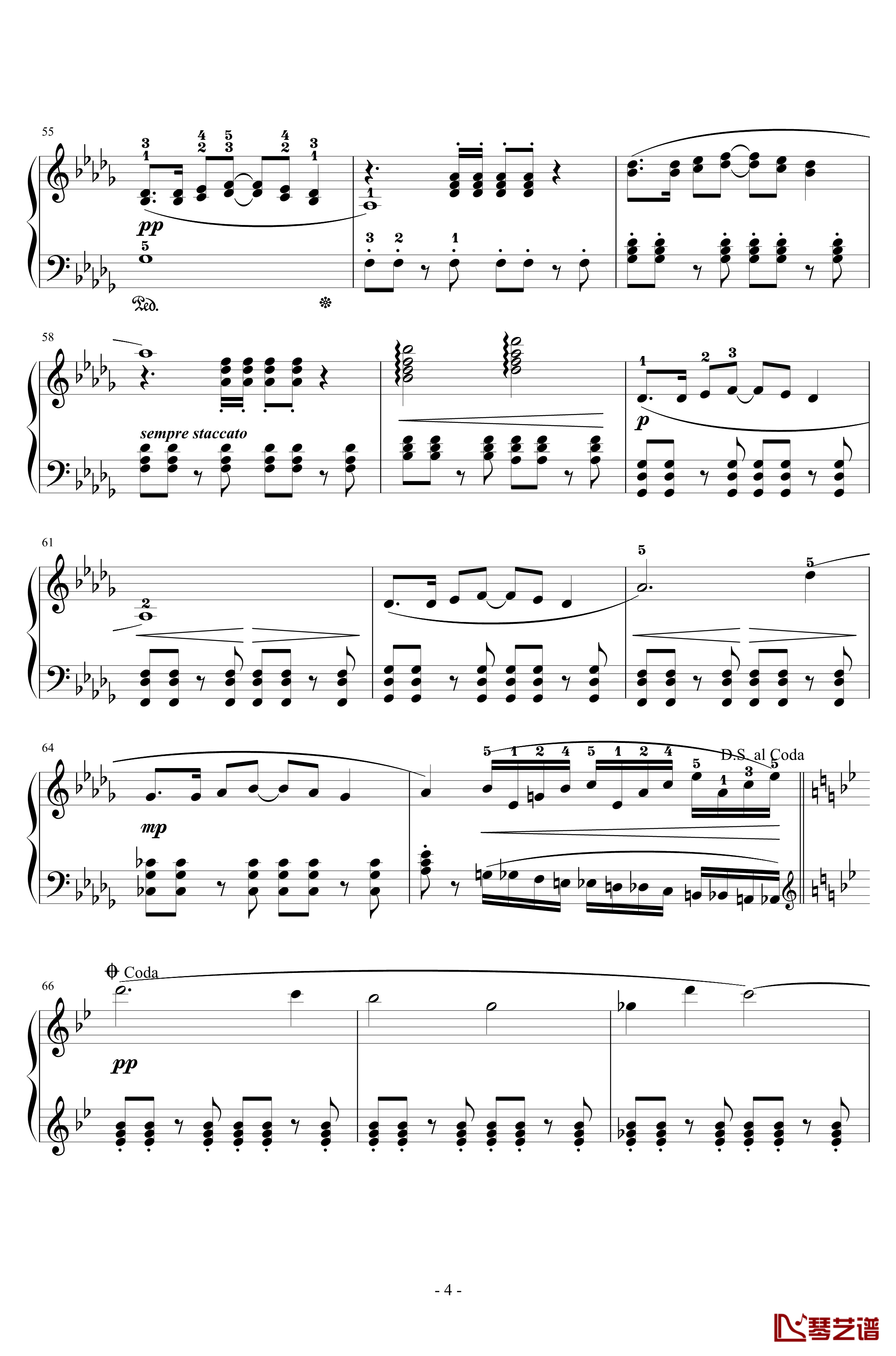 最终幻想5主旋律钢琴谱-植松伸夫4