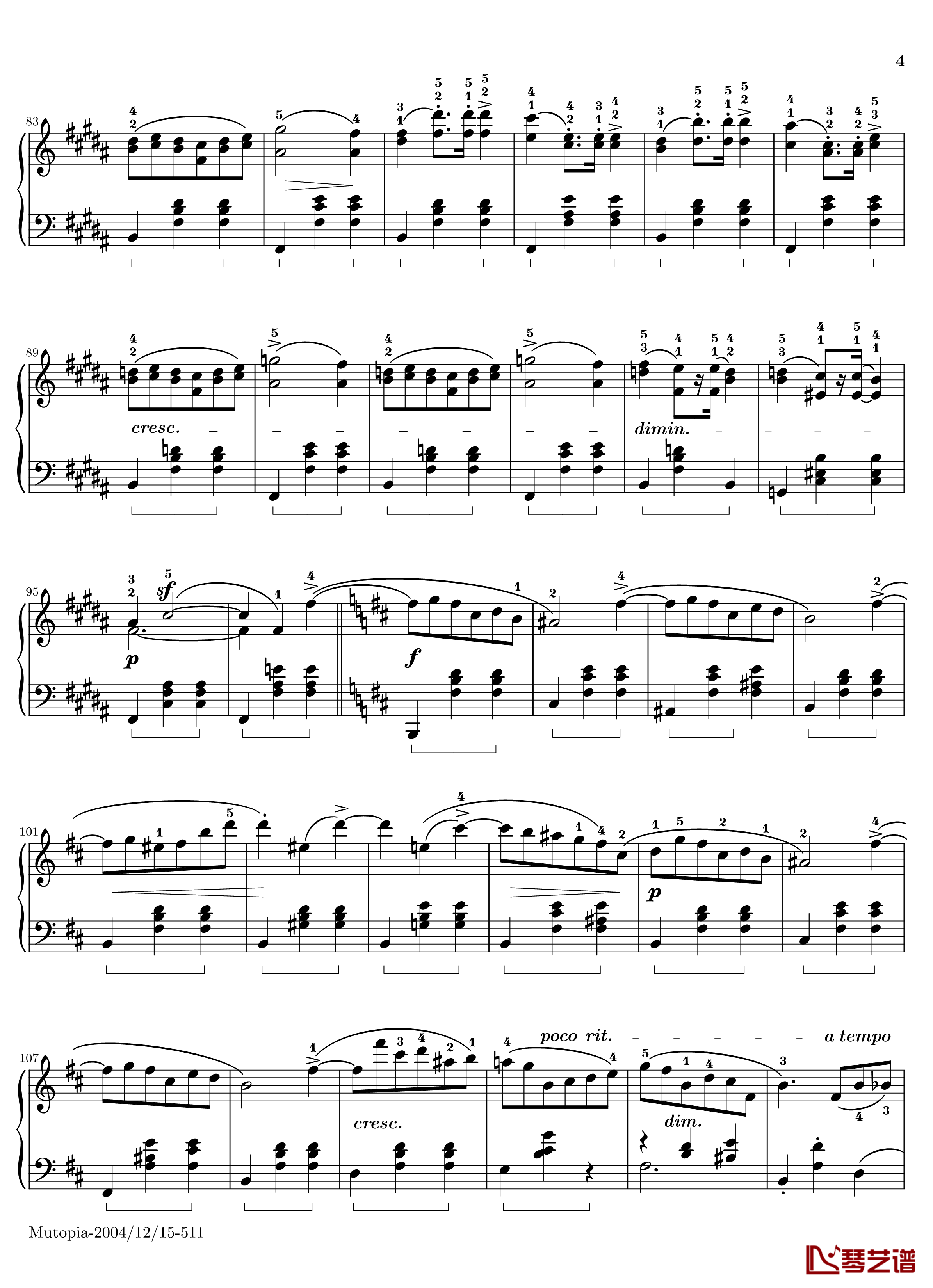 Waltz Op 69 N 2钢琴谱-肖邦圆舞曲-肖邦-chopin4
