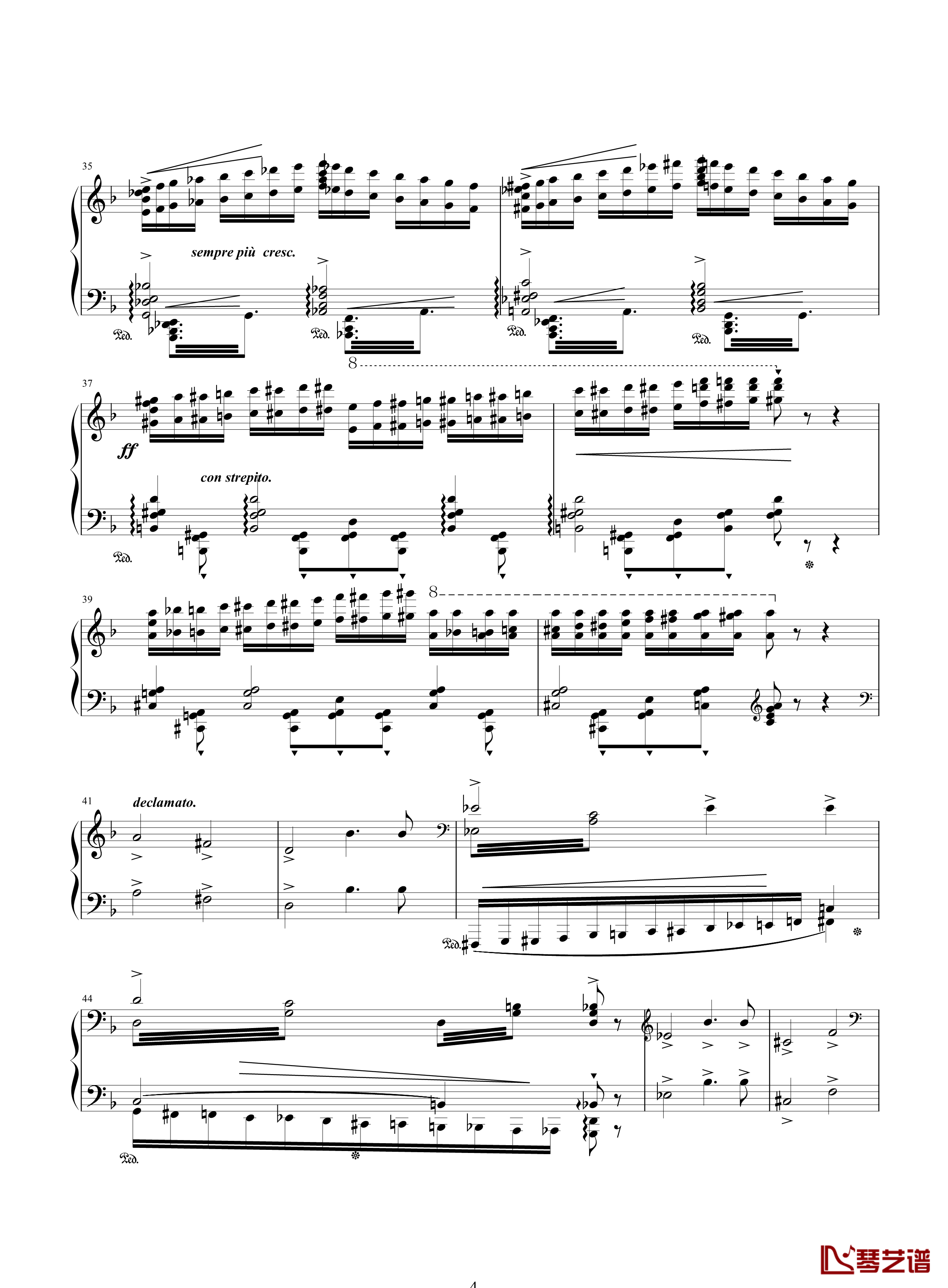 唐璜的回忆钢琴谱-34页全谱-李斯特4