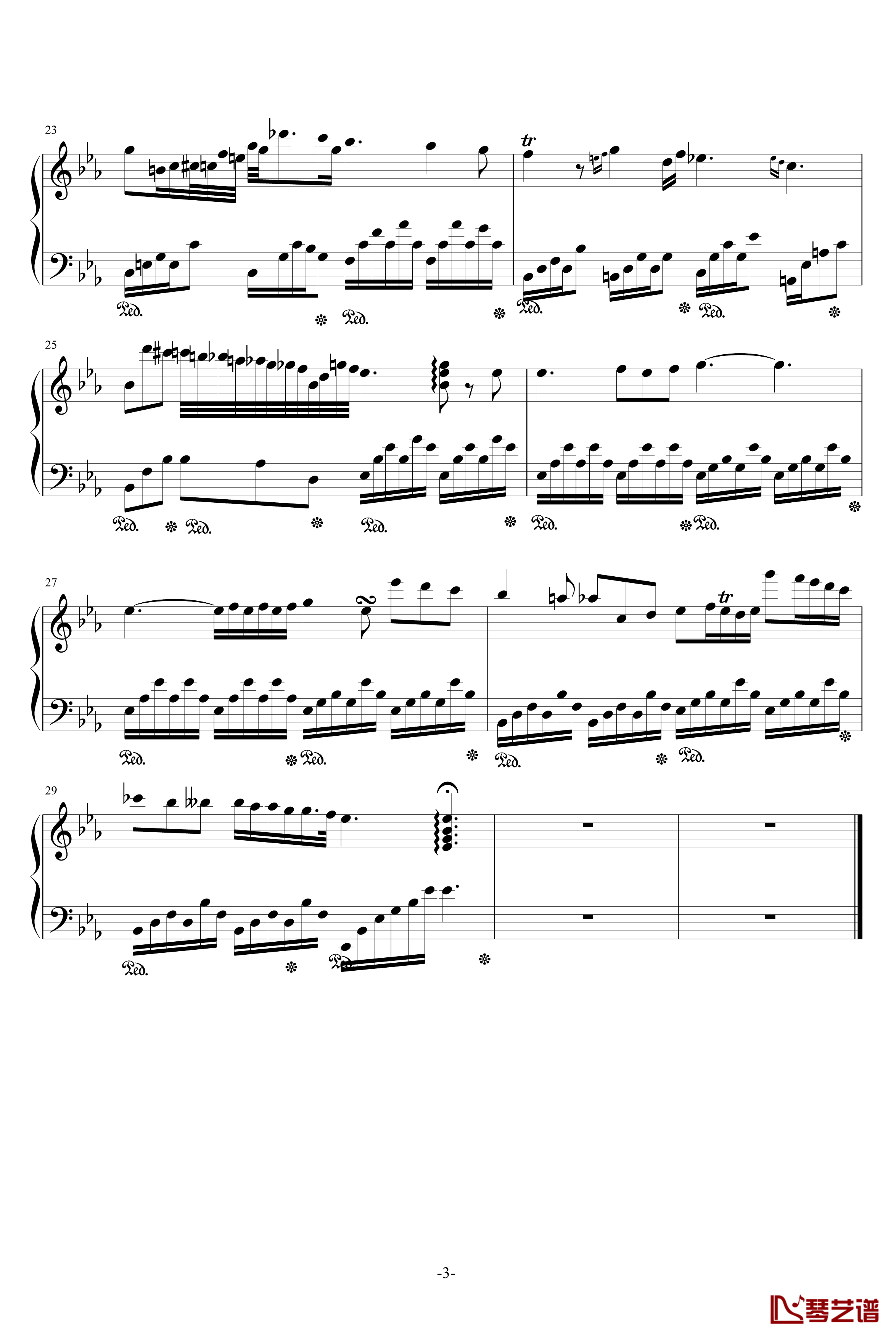 夜曲9-2钢琴谱-换一种风格，换一种感觉-肖邦-chopin3