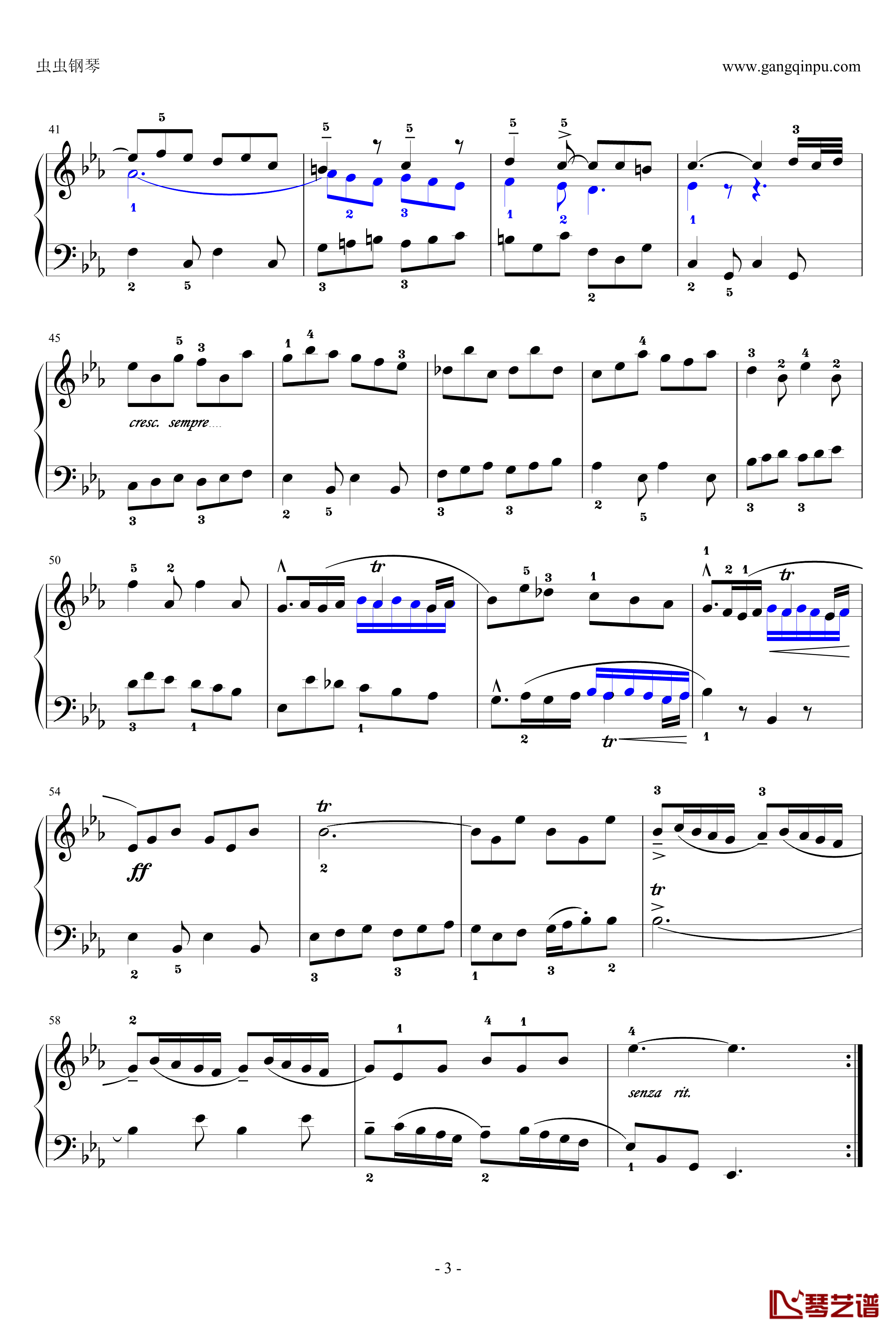 基格钢琴谱-法国组曲四 No.6-奥芬巴赫3