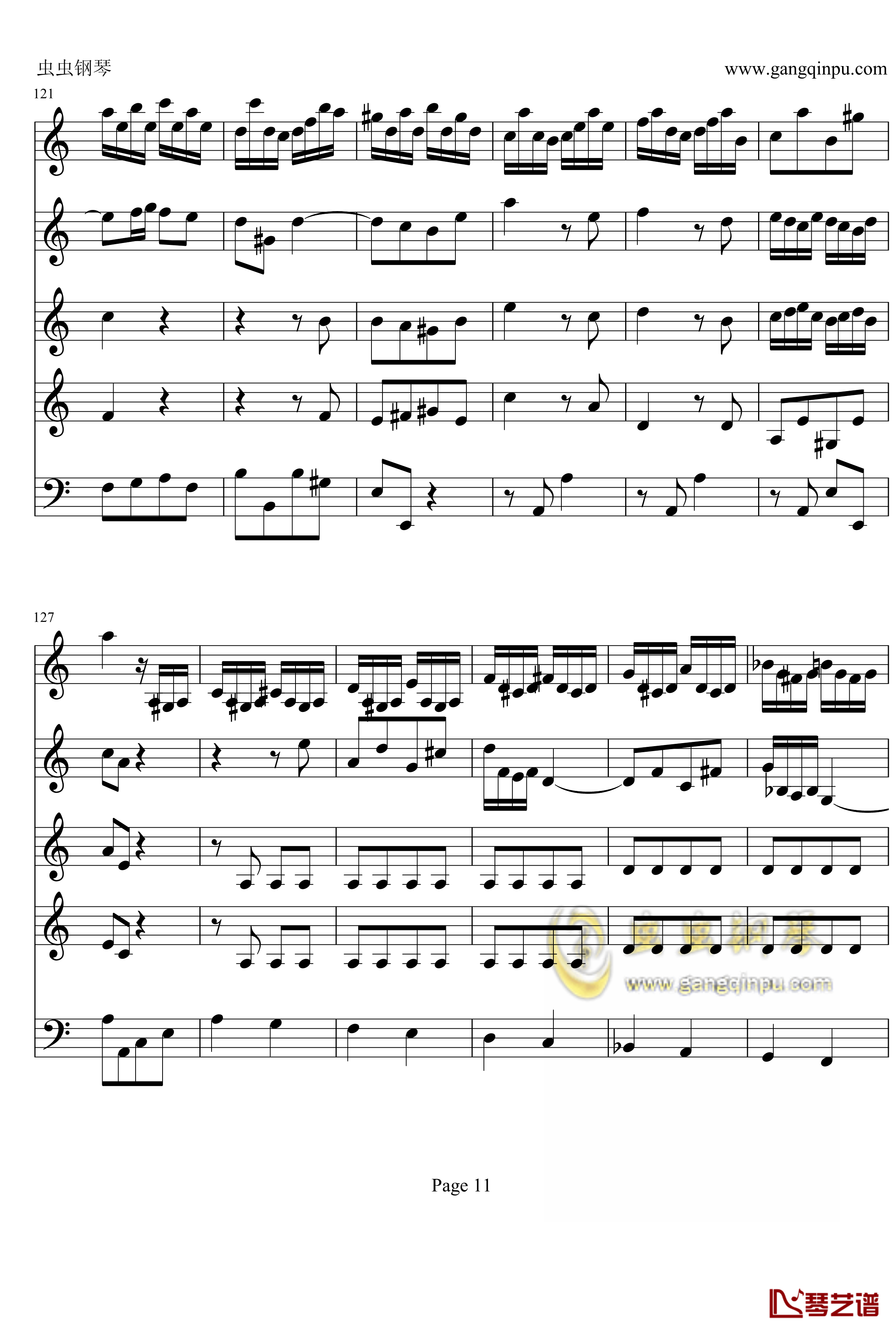 a小调小提琴协奏曲钢琴谱-巴赫-P.E.Bach11
