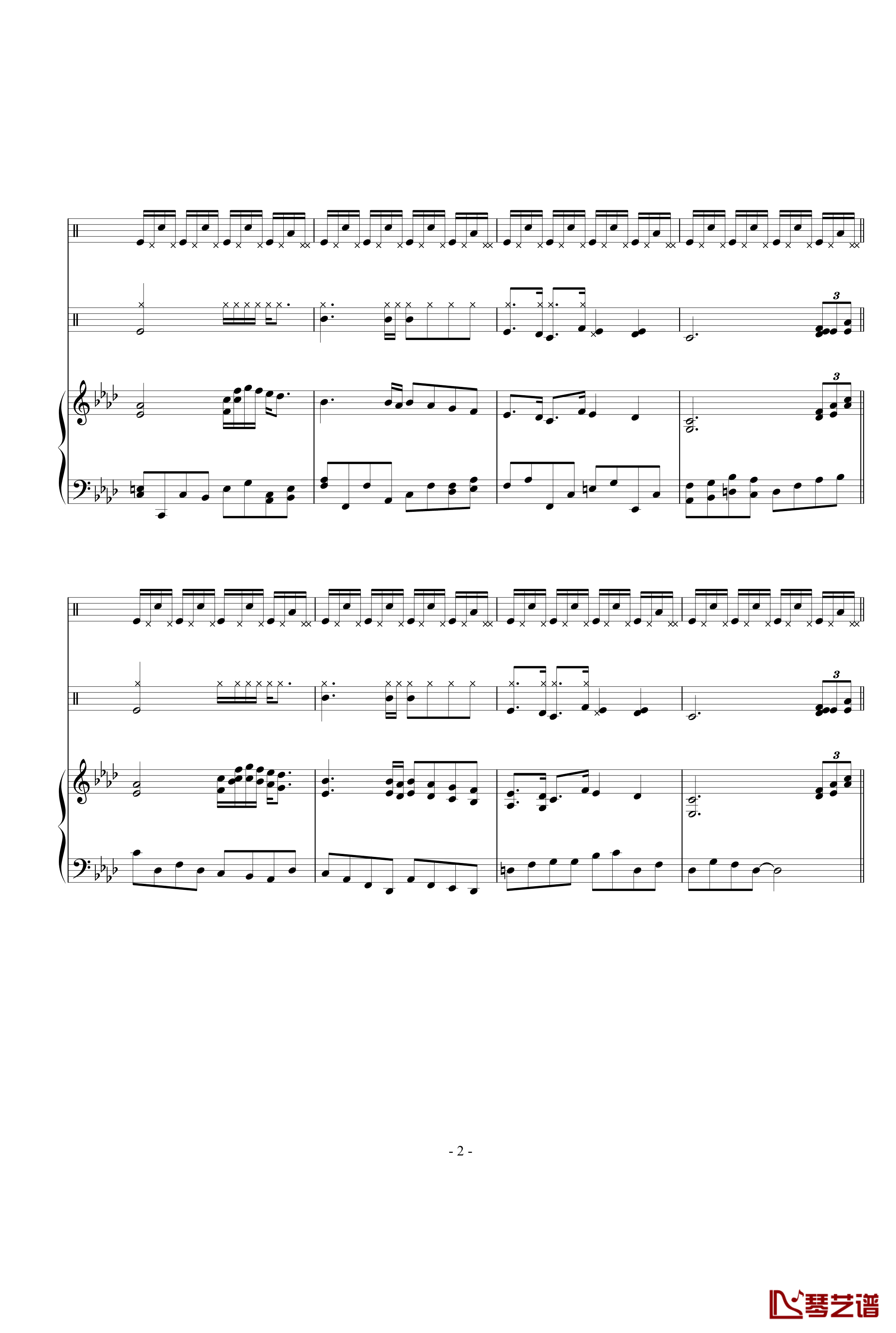 泪情戒盒钢琴谱-高天海（Skysea)2
