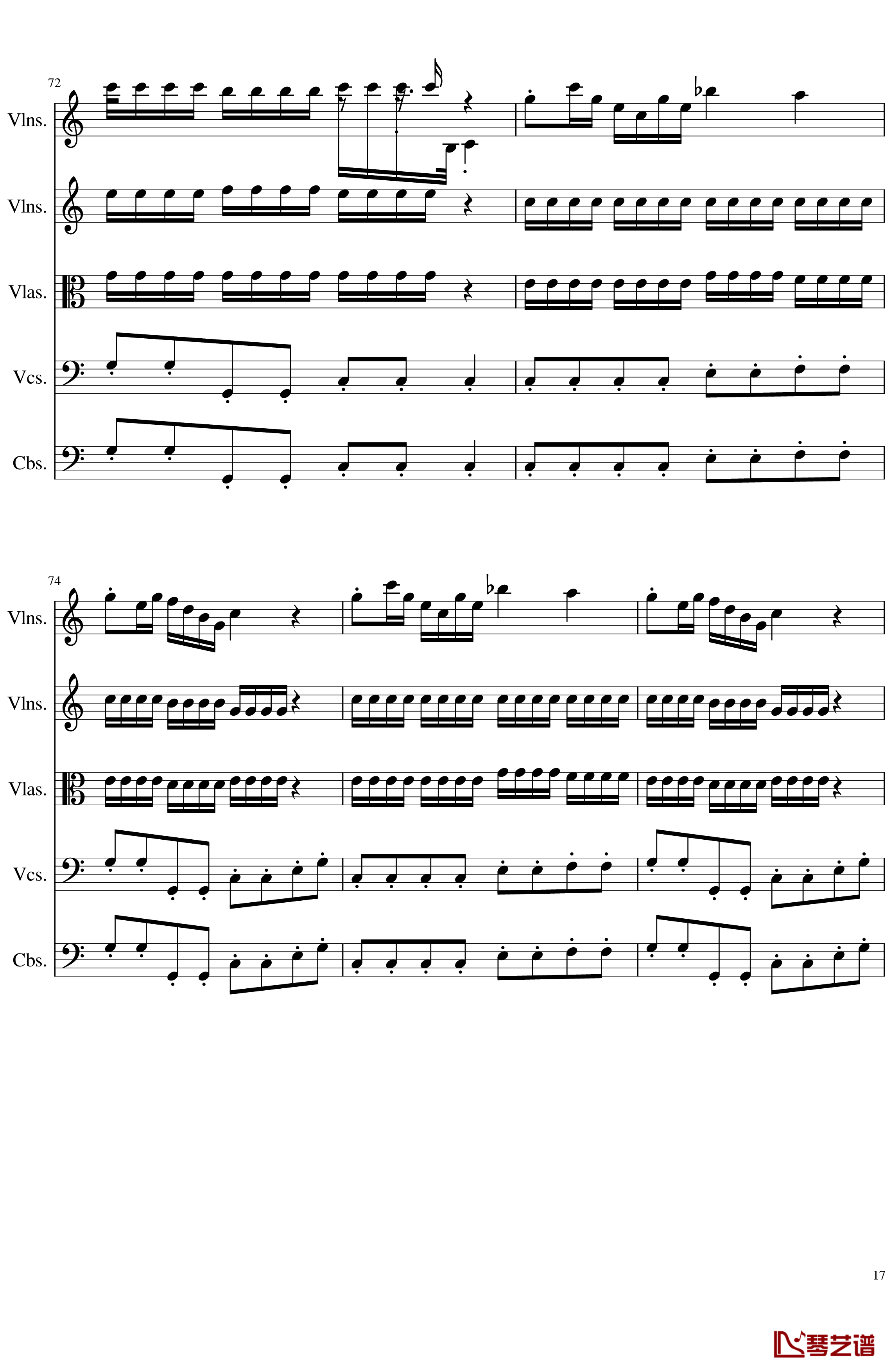 March in C, Op.124b钢琴谱-一个球17
