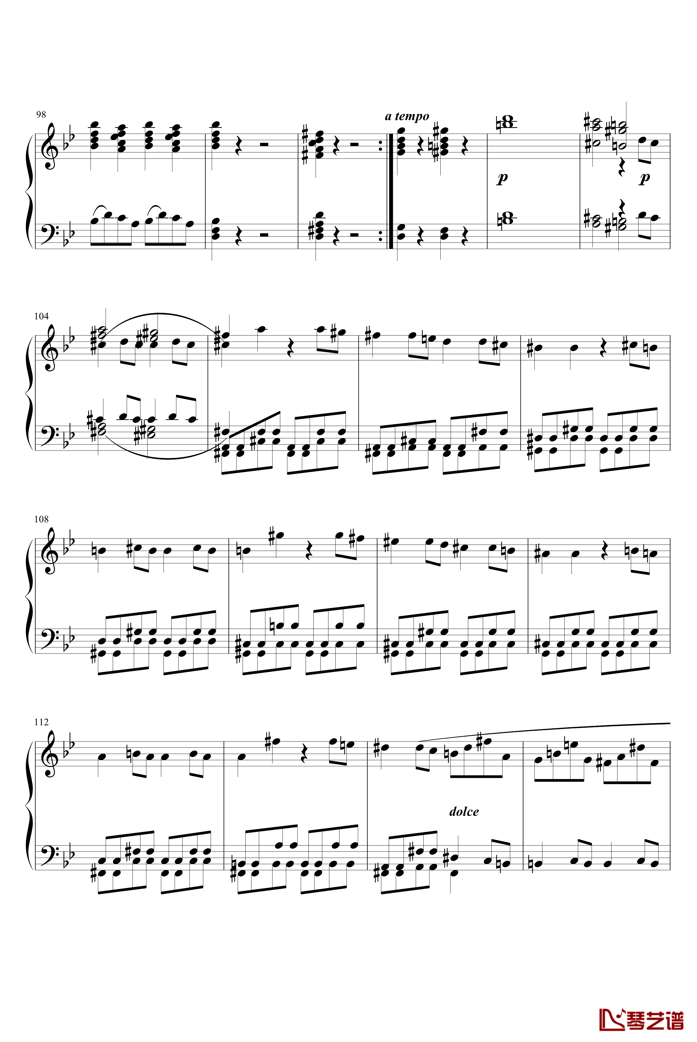 第四十号交响曲钢琴谱-第一乐章-莫扎特6