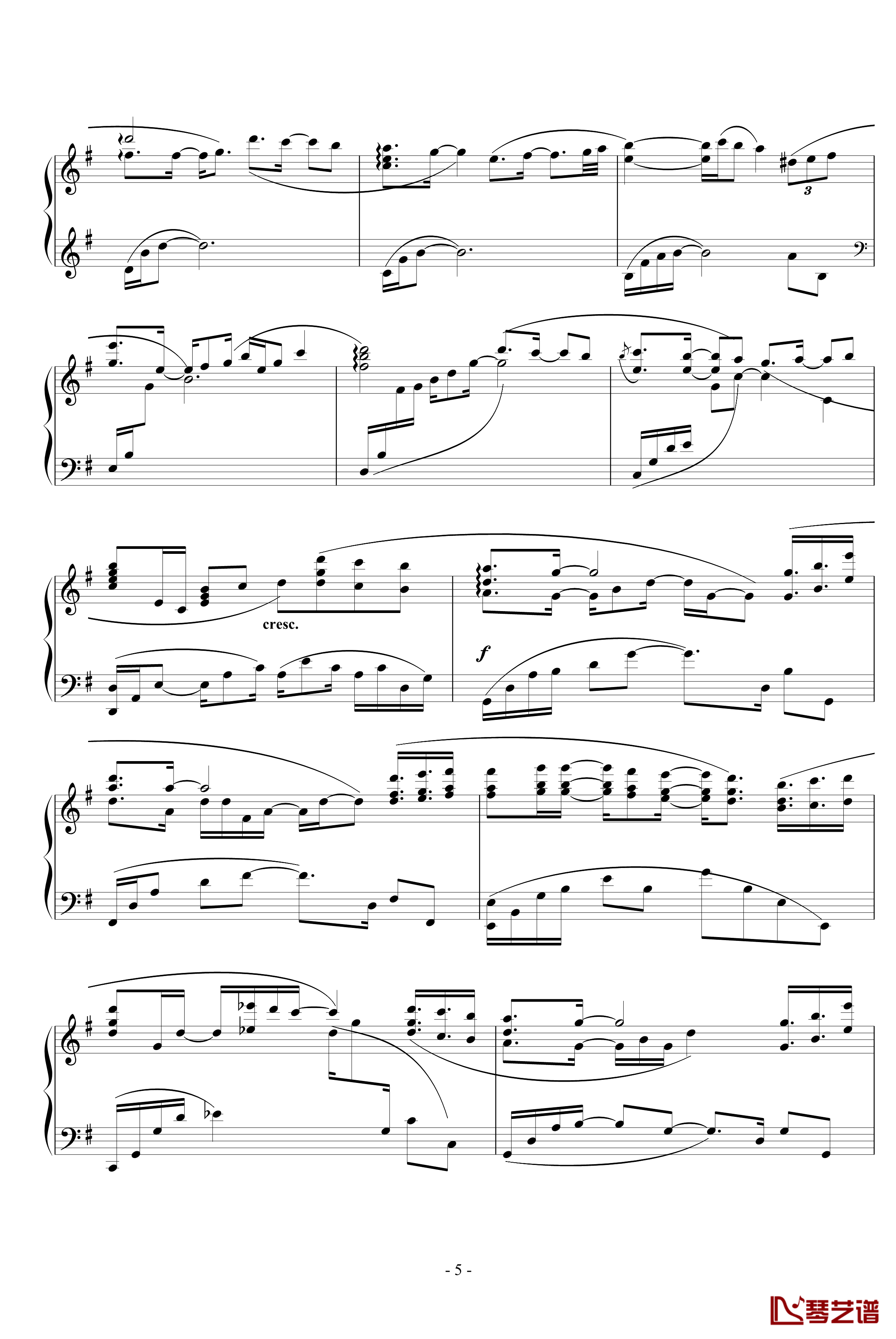 Beloved钢琴谱-心之所爱-Yiruma5
