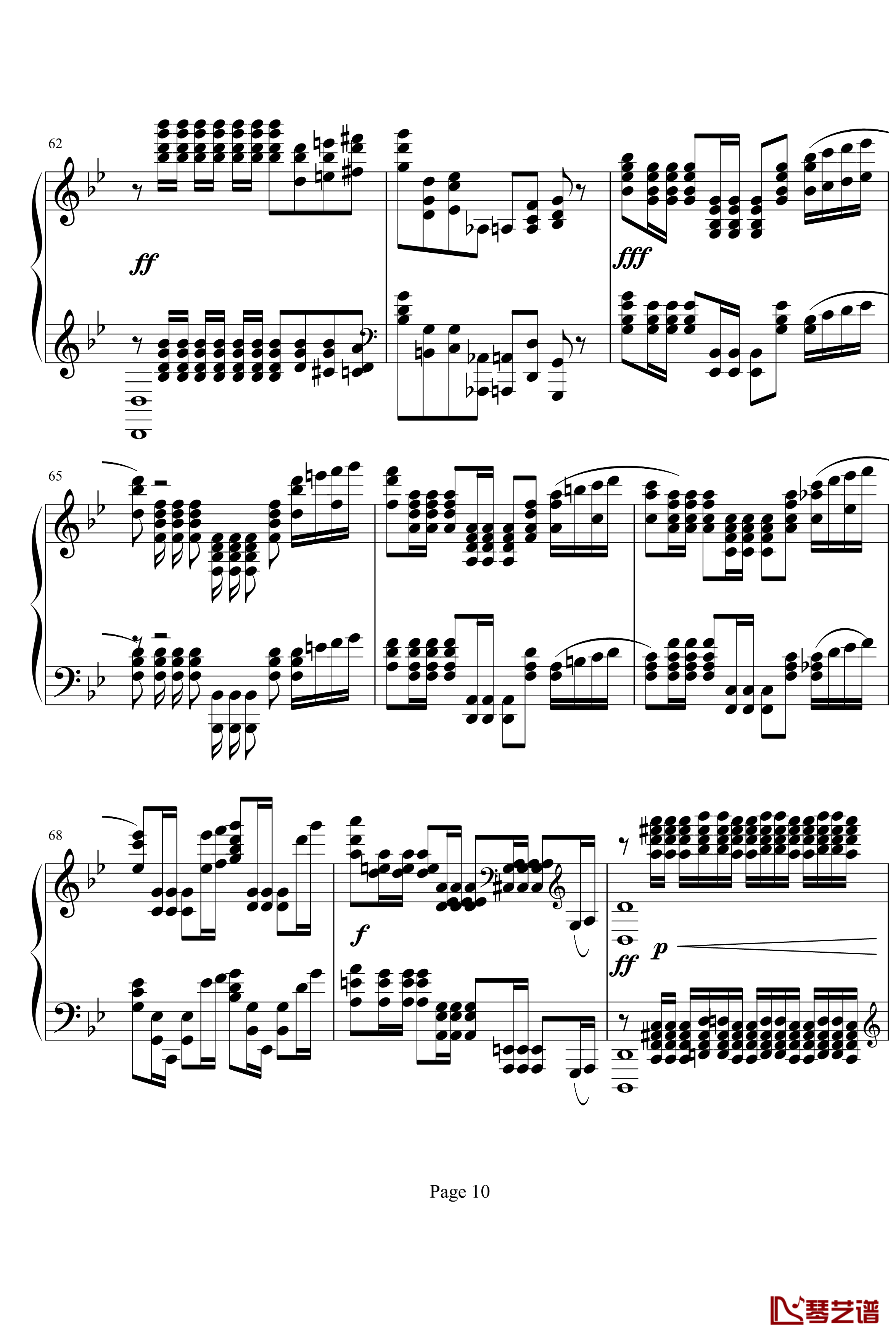  G小调前奏曲.op.23 No.5钢琴谱-拉赫马尼若夫-Rachmaninoff10