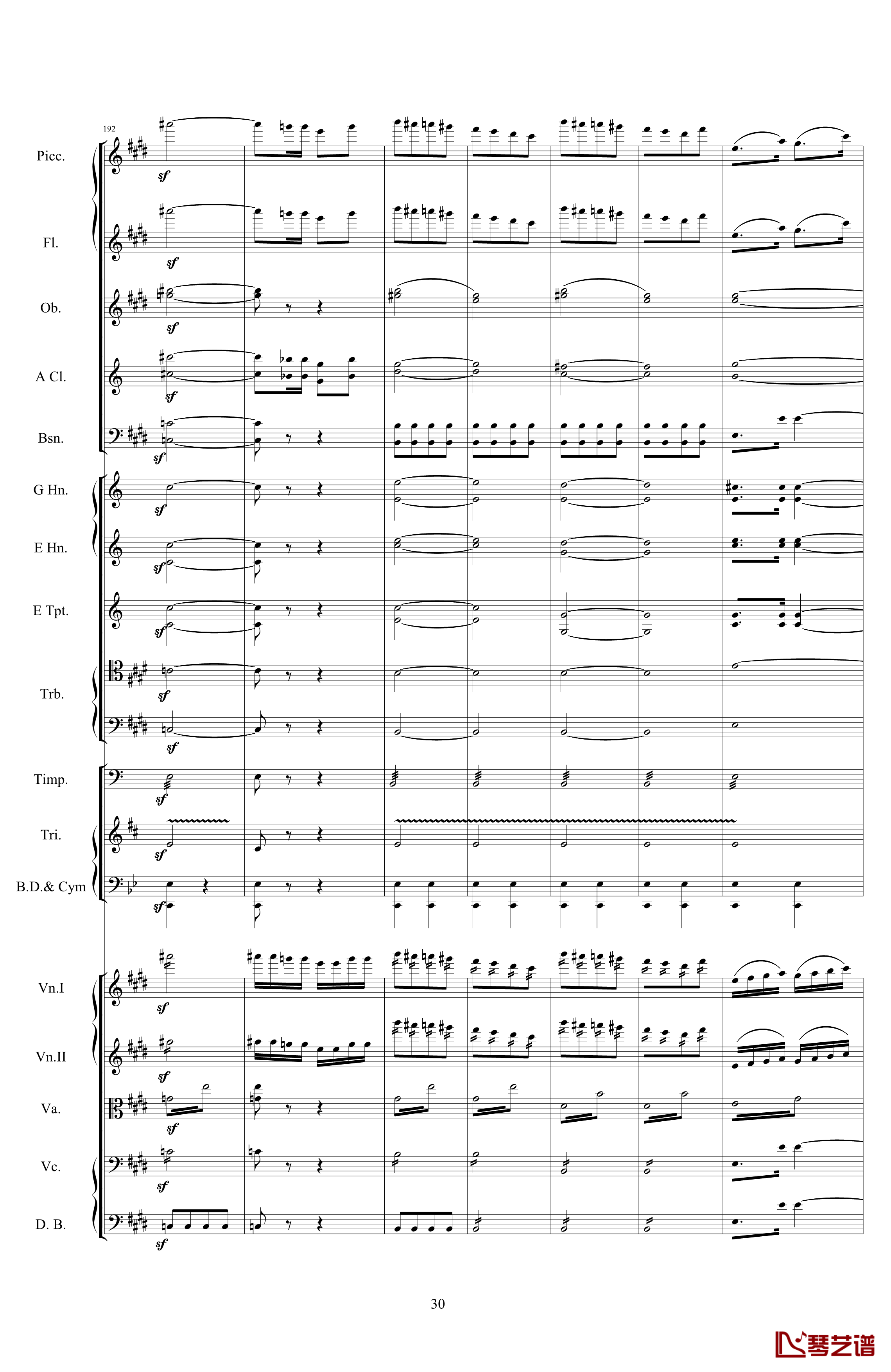 威廉退尔序曲钢琴谱-原版扒谱-罗西尼30