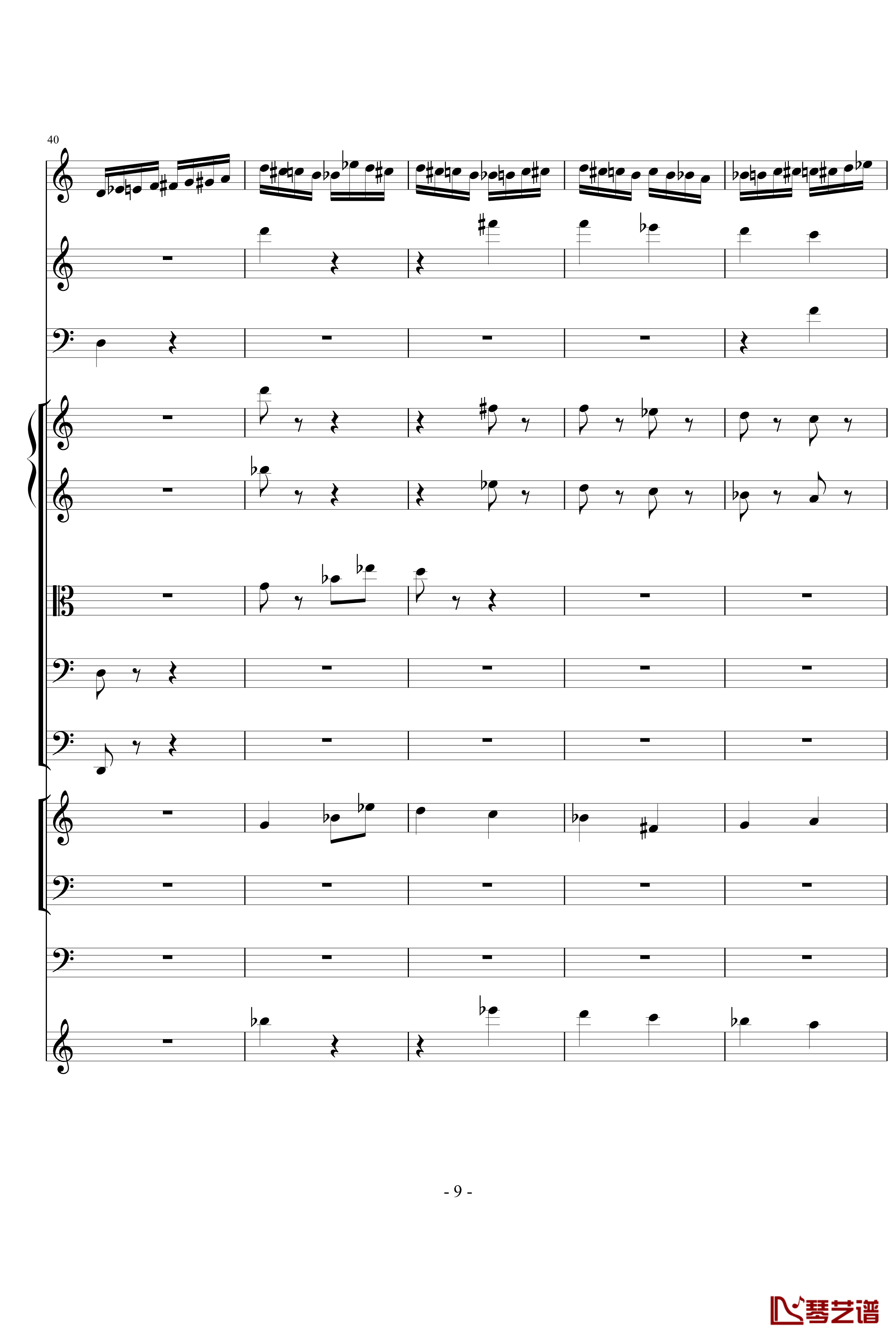 野蜂飞舞钢琴谱-里姆斯基-柯萨科夫9