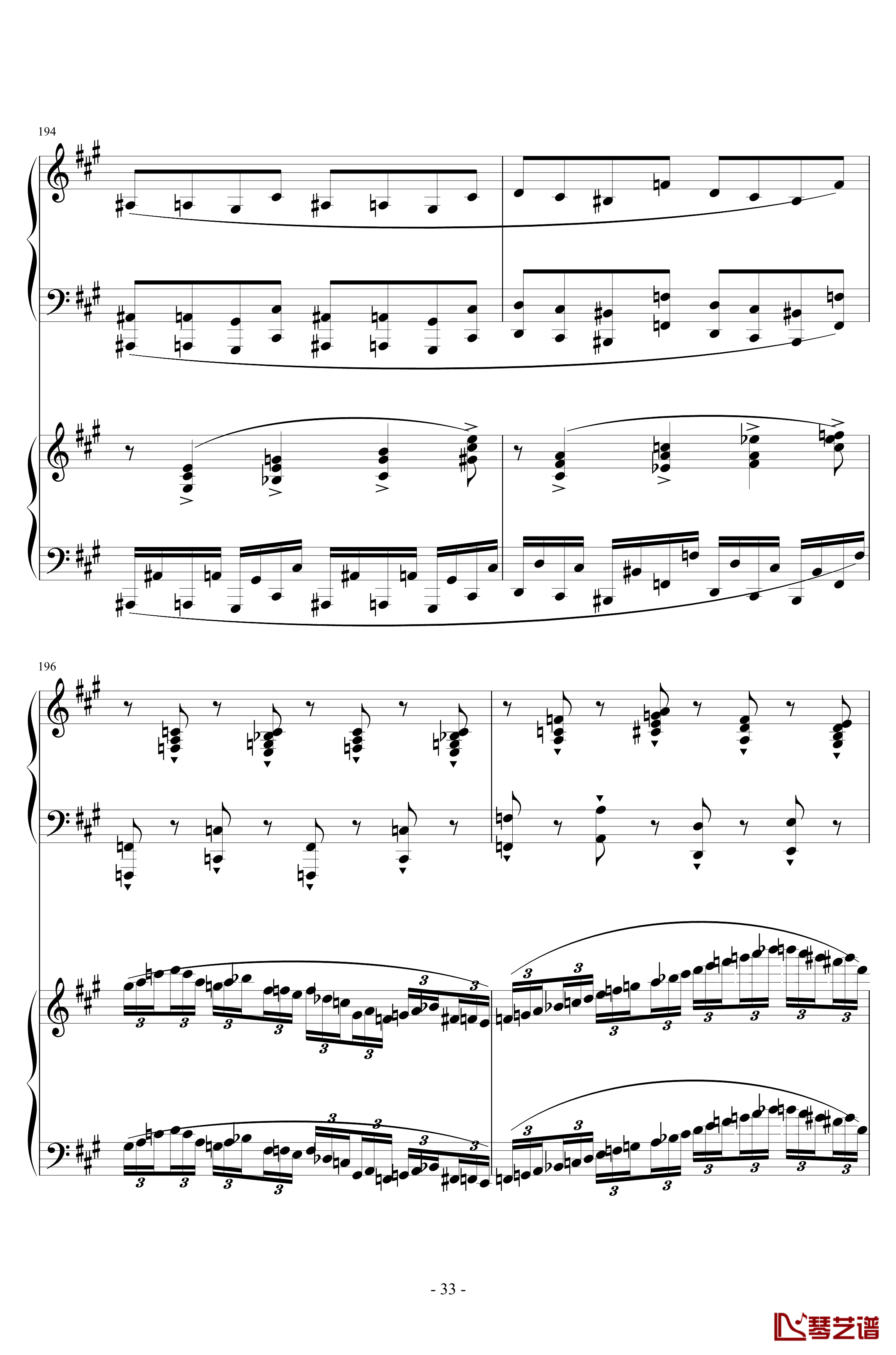 Piano Concerto No.6 in sharp F Minor Op.57 I.钢琴谱-一个球33