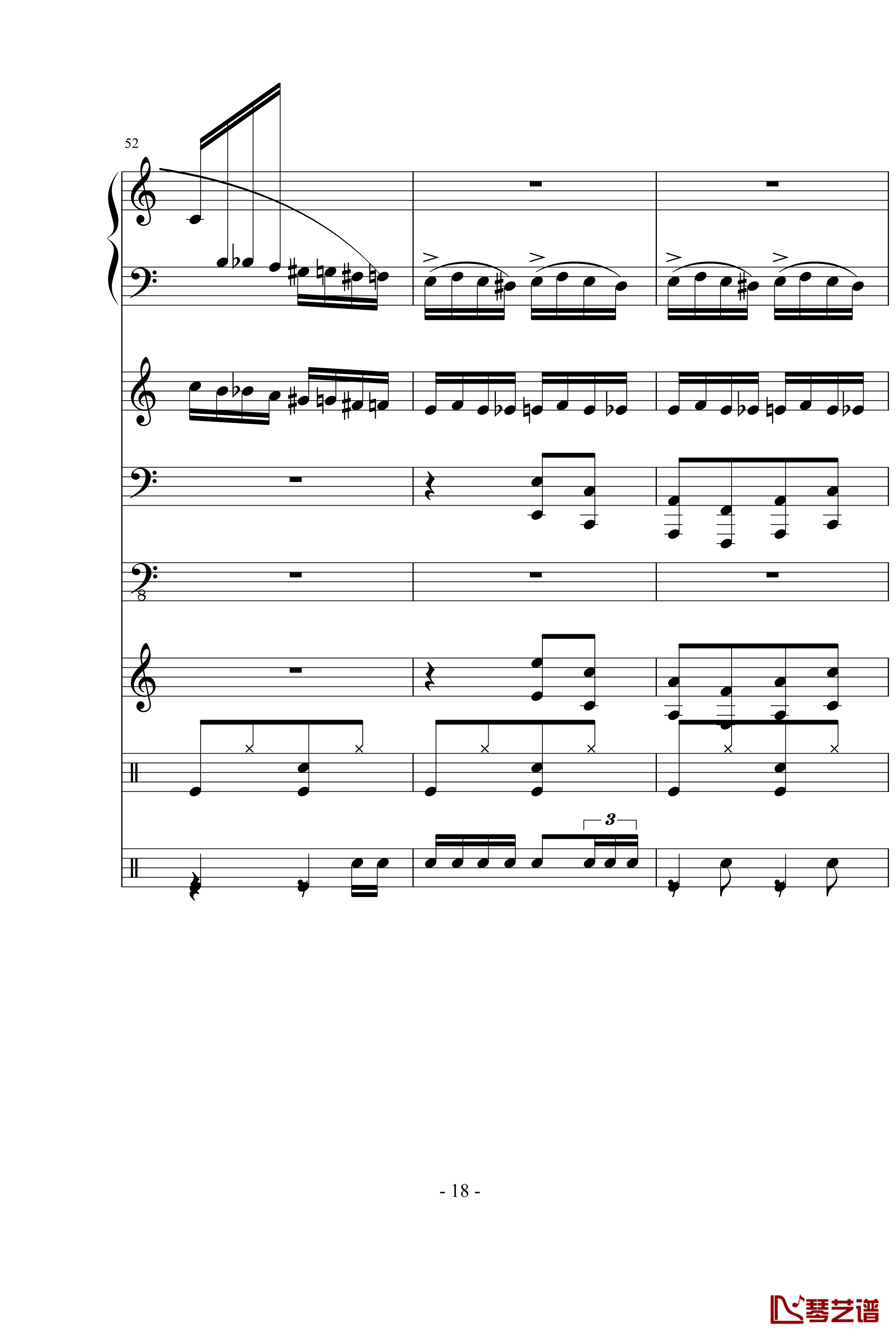 野蜂飞舞钢琴谱-里姆斯基-柯萨科夫18