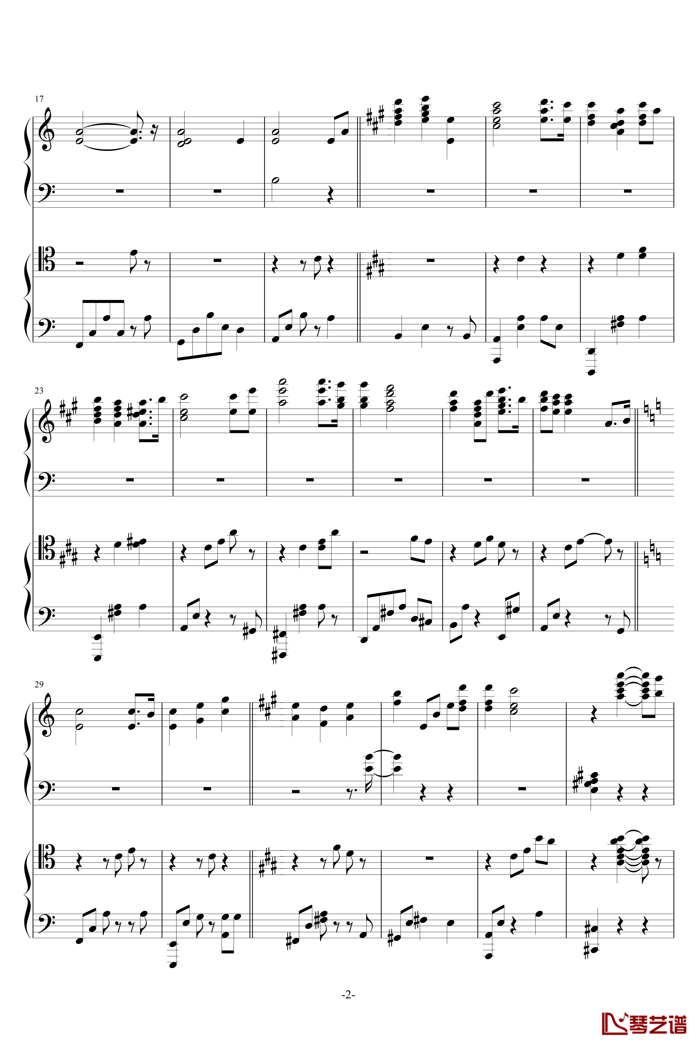 渚Warm Piano Arrange钢琴谱-古河渚2