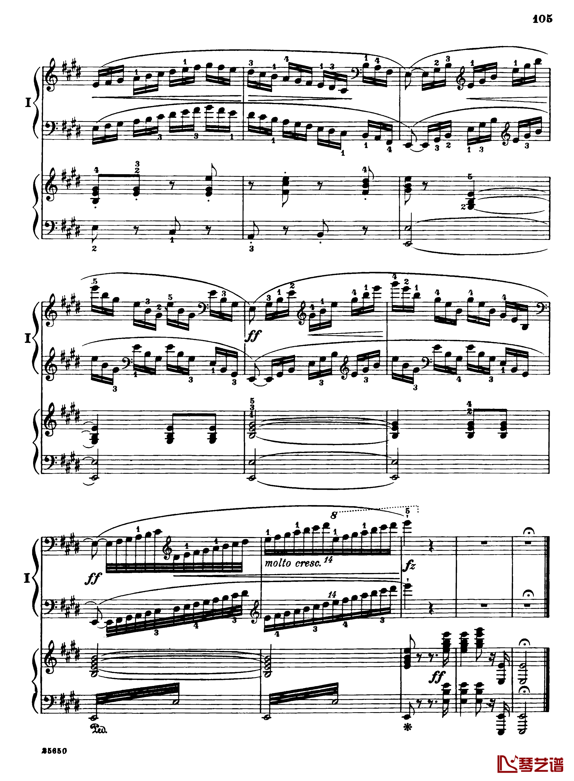 肖邦第一钢琴协奏曲钢琴谱-肖邦107