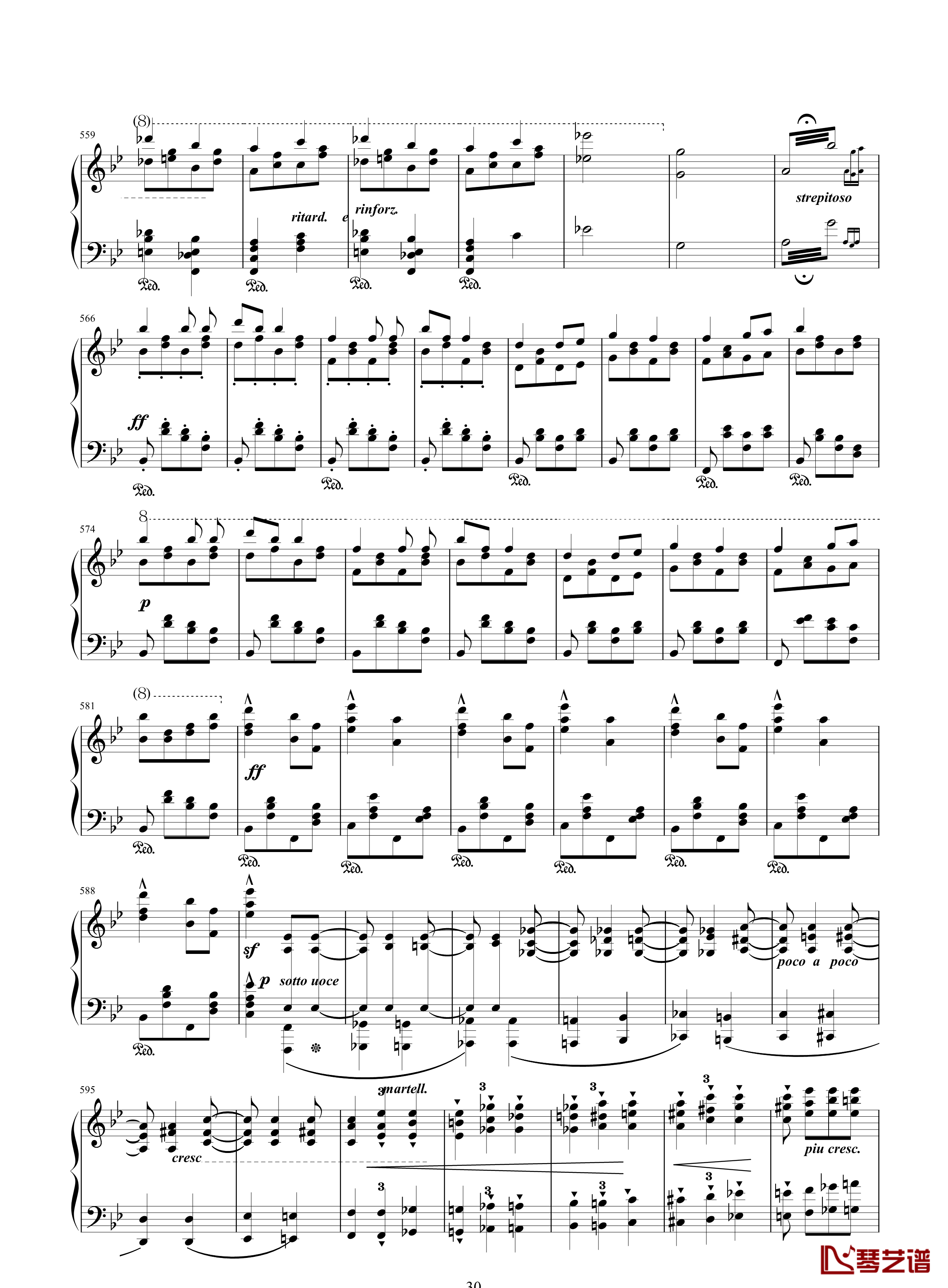 唐璜的回忆钢琴谱-34页全谱-李斯特30
