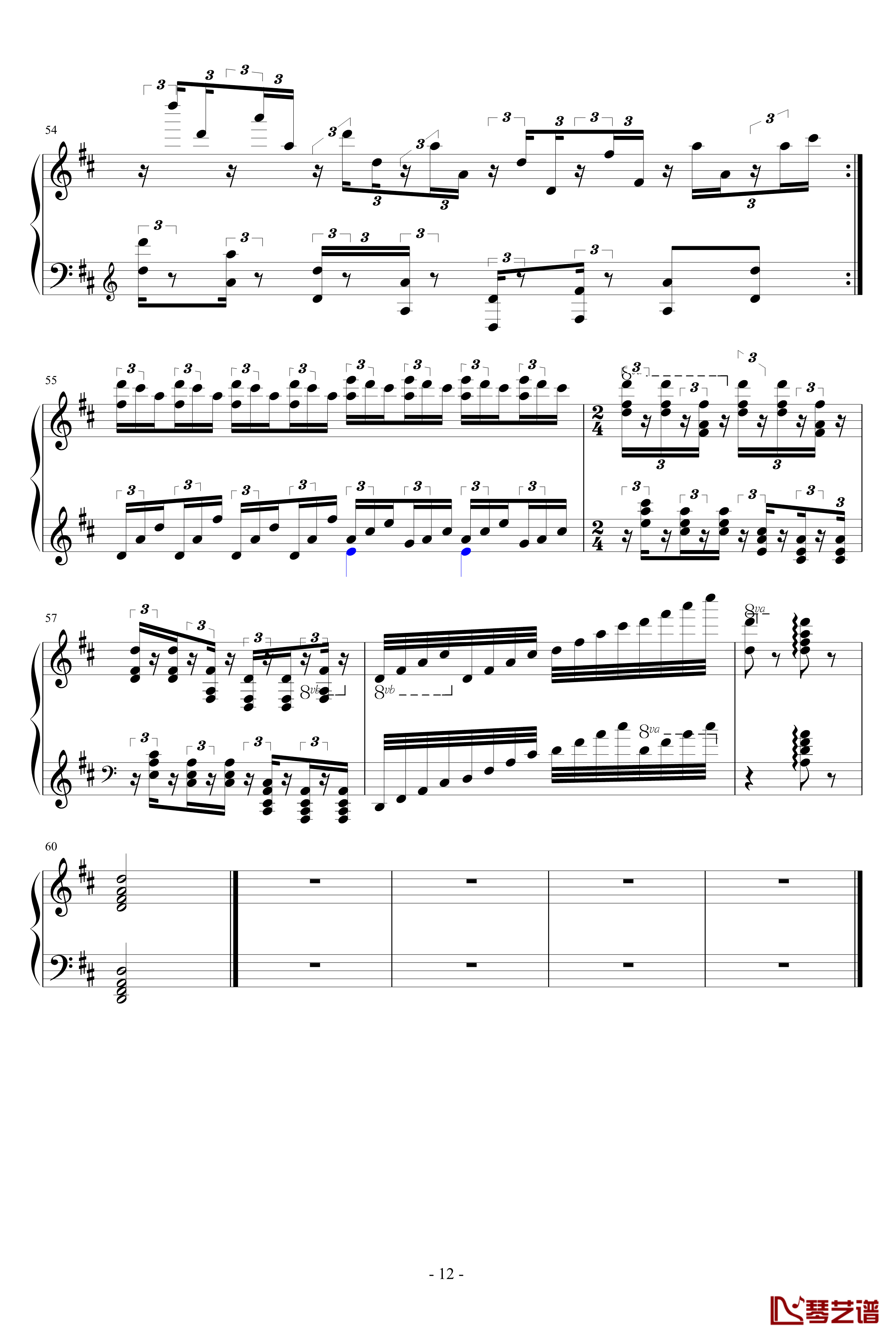 d小调无穷动钢琴谱-PARROT18612
