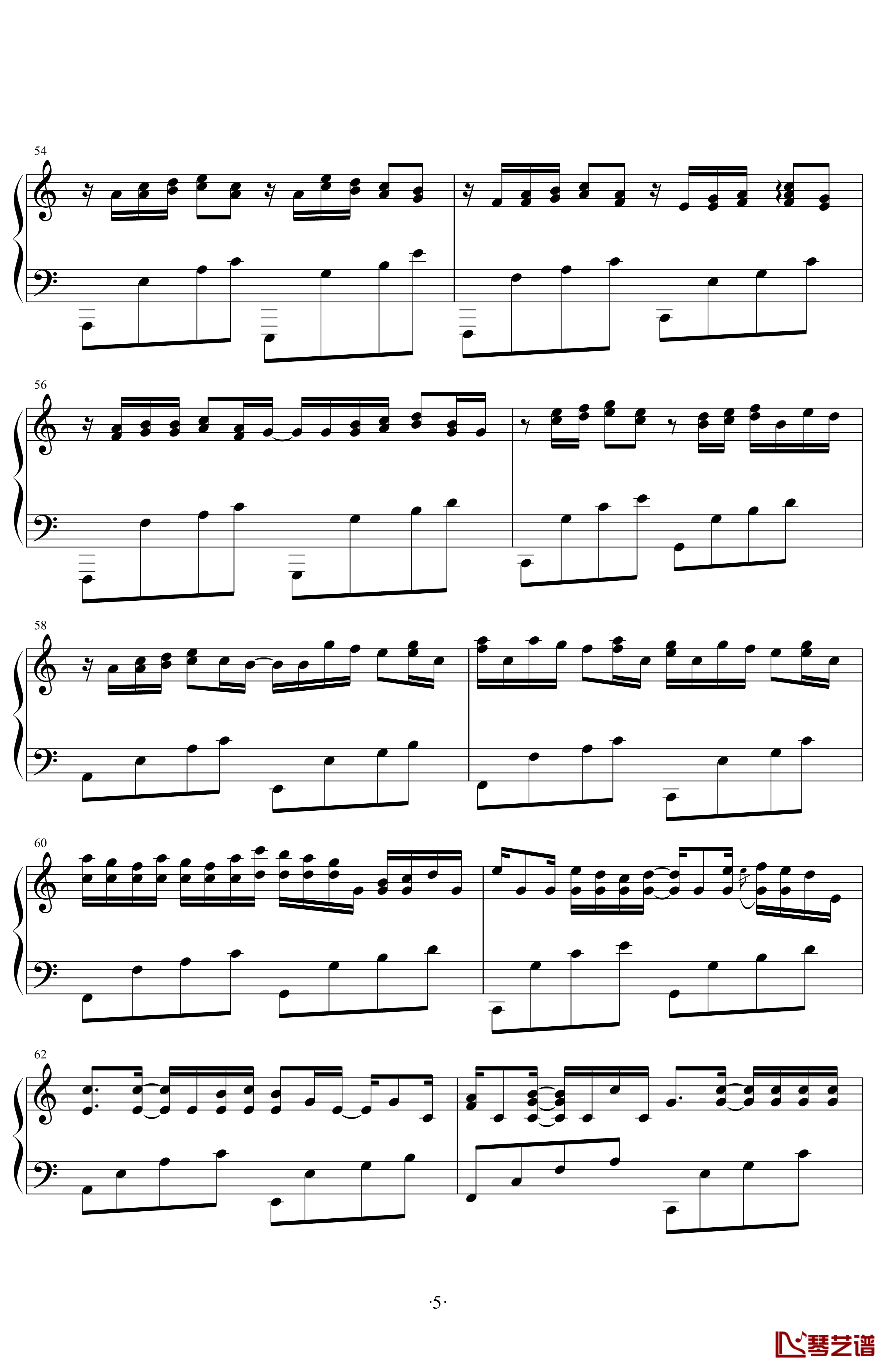 卡农变奏曲钢琴谱-Variations on the Canon by Pachelbel V.L.最终定本-George Winston5