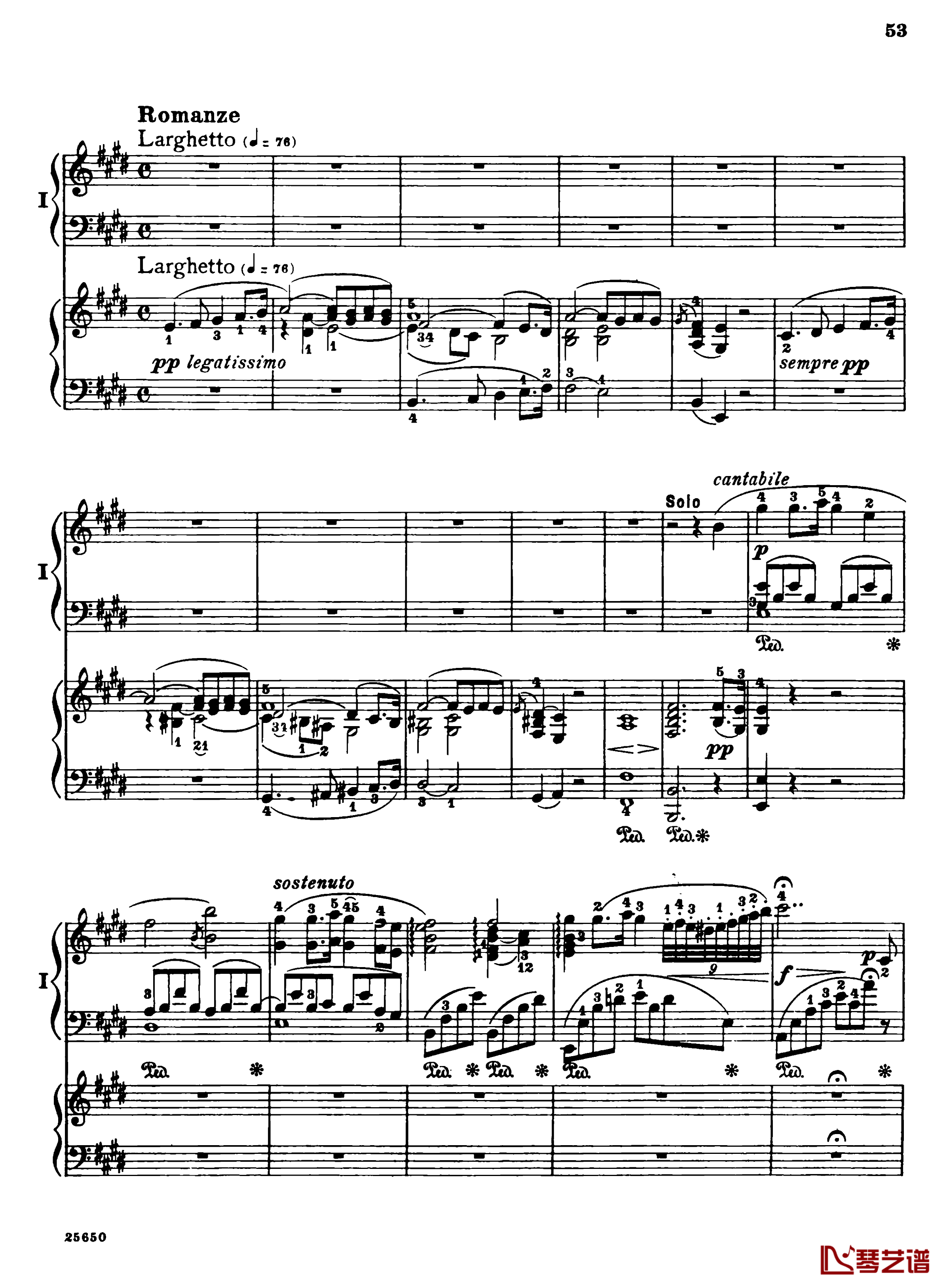 肖邦第一钢琴协奏曲钢琴谱-肖邦55
