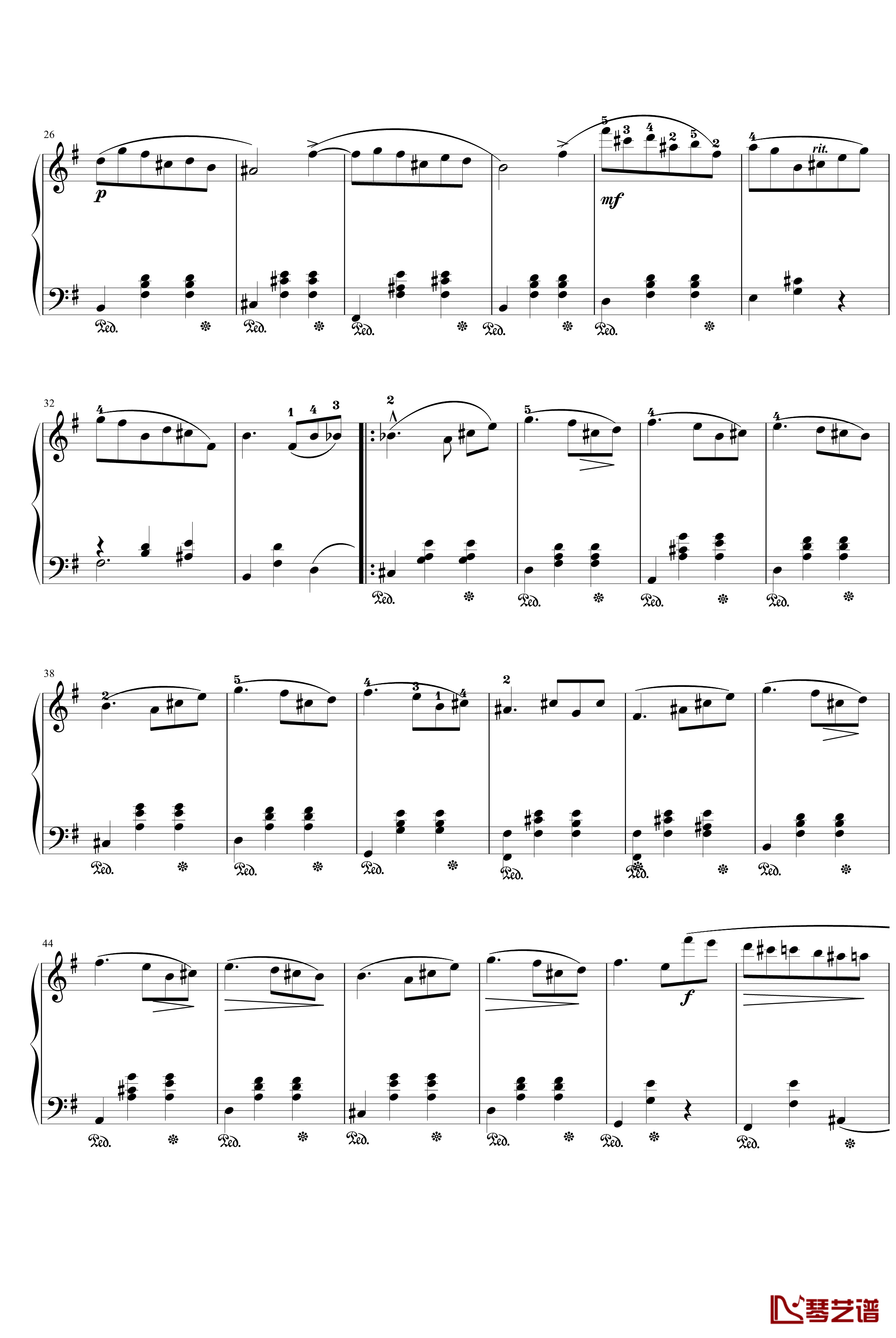 圆舞曲Op.69 No.2钢琴谱-肖邦-chopin2