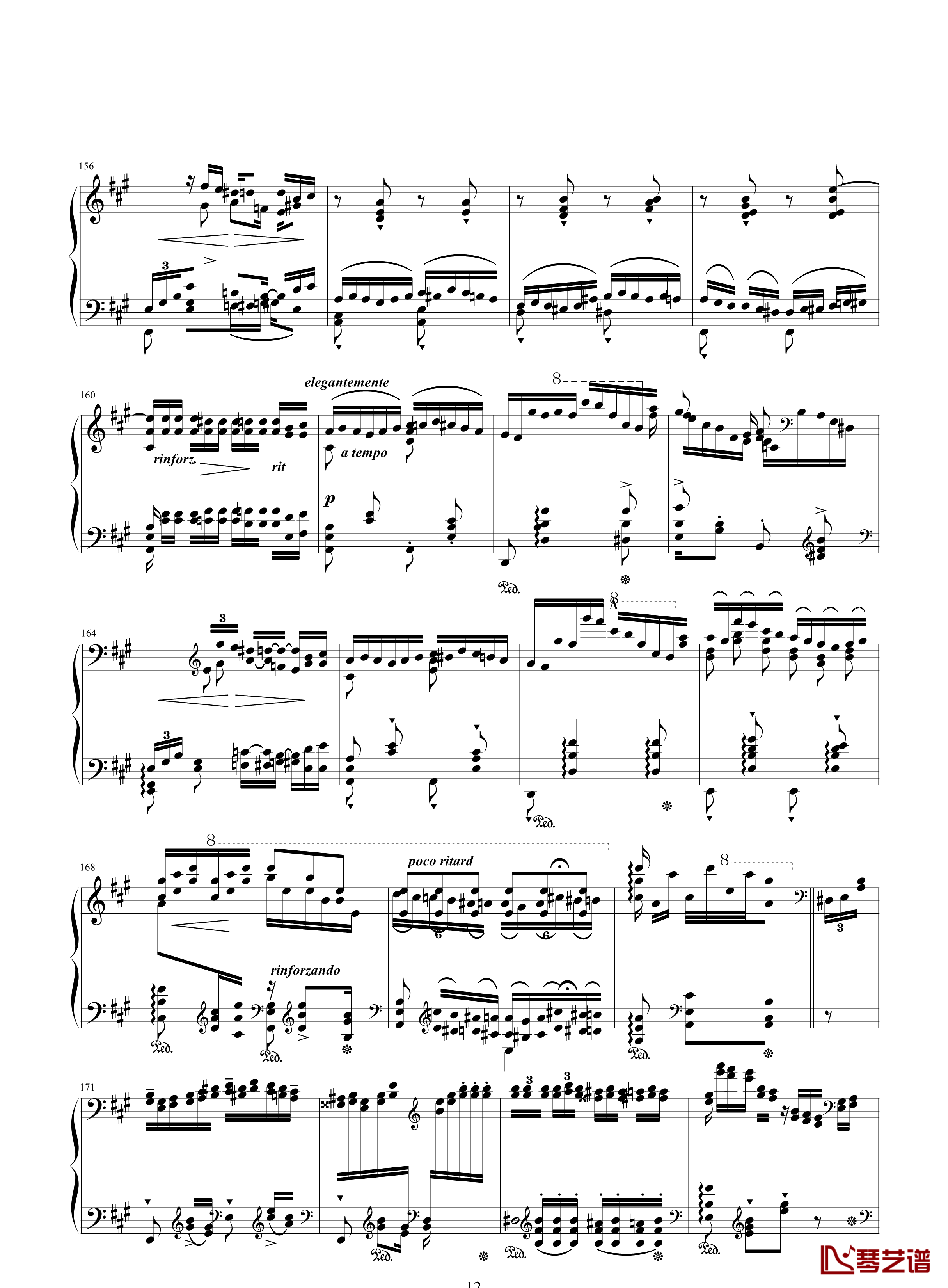 唐璜的回忆钢琴谱-34页全谱-李斯特12